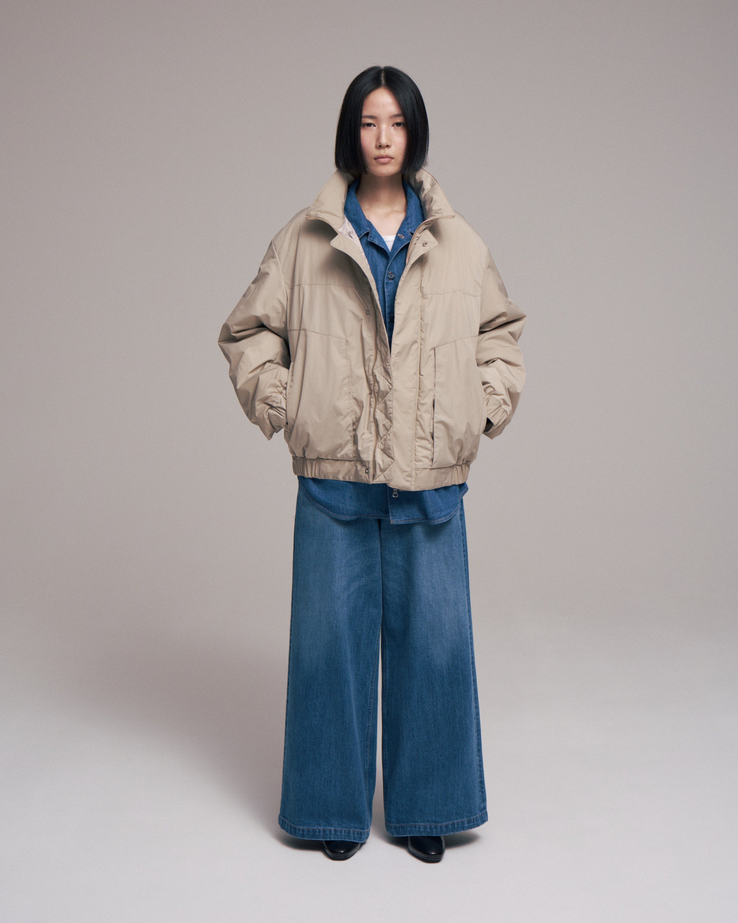 【sizeS.sizeM LAST1】superNova. Balloon jacket / Sand