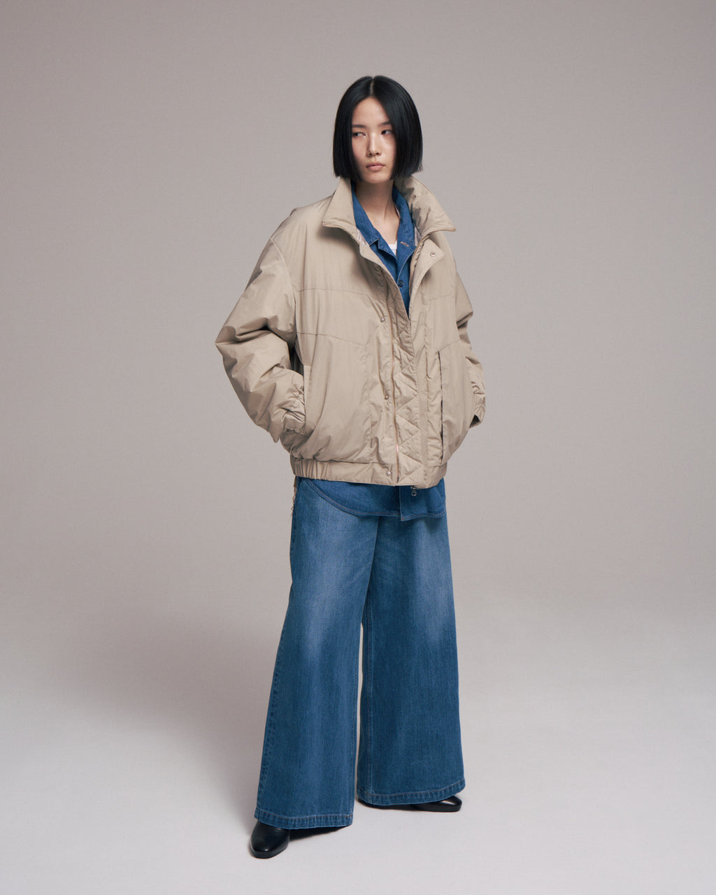 【sizeS.sizeM LAST1】superNova. Balloon jacket / Sand