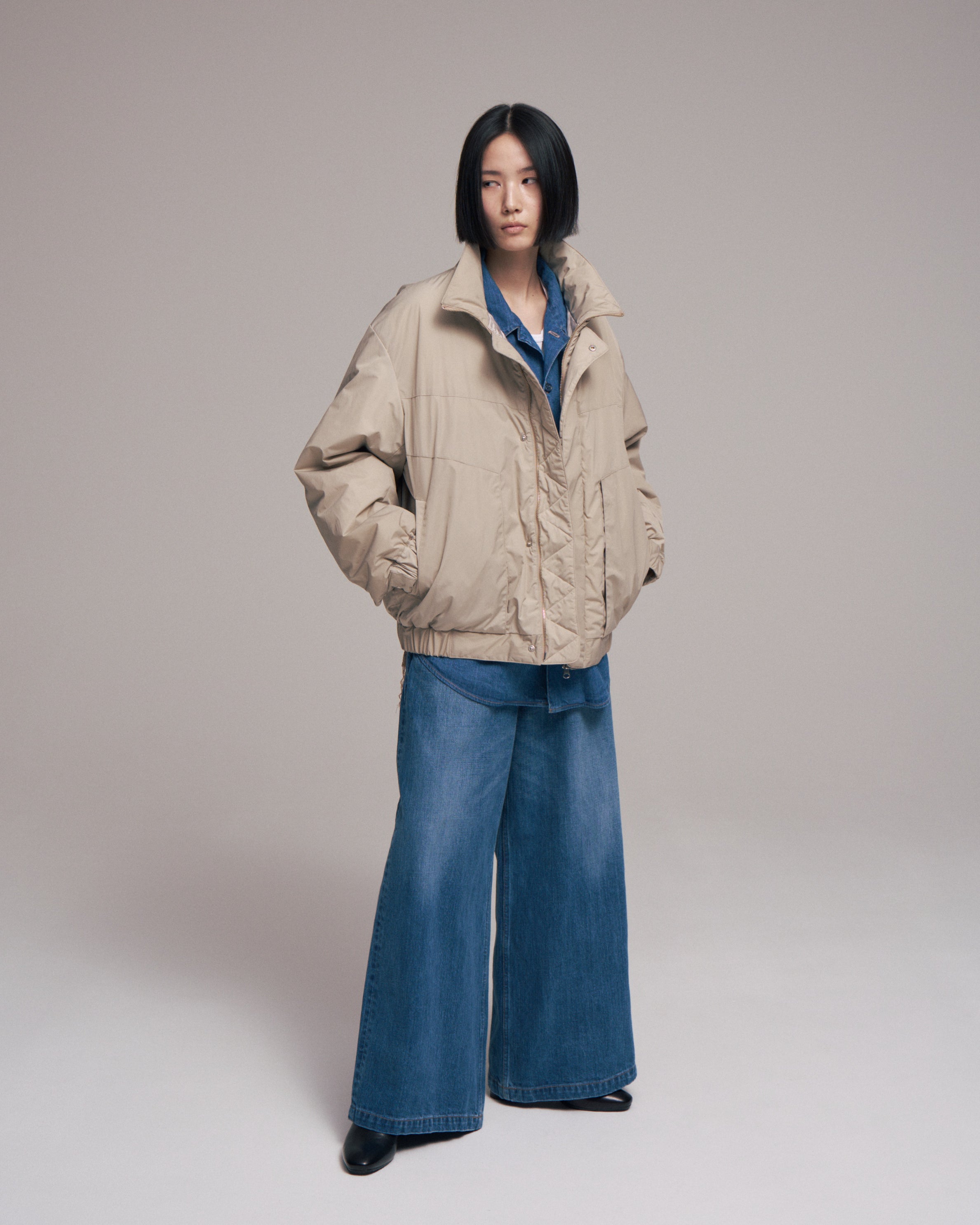 【sizeS.sizeM LAST1】superNova. Balloon jacket / Sand