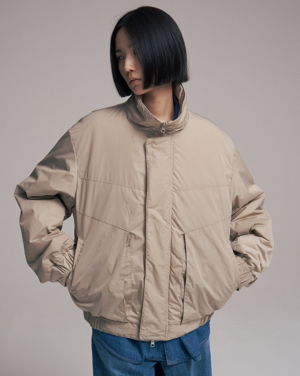 【sizeS.sizeM LAST1】superNova. Balloon jacket / Sand