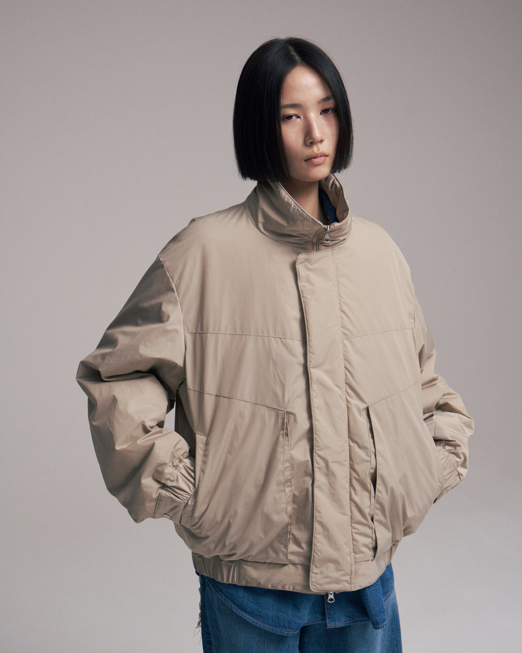 【sizeS.sizeM LAST1】superNova. Balloon jacket / Sand