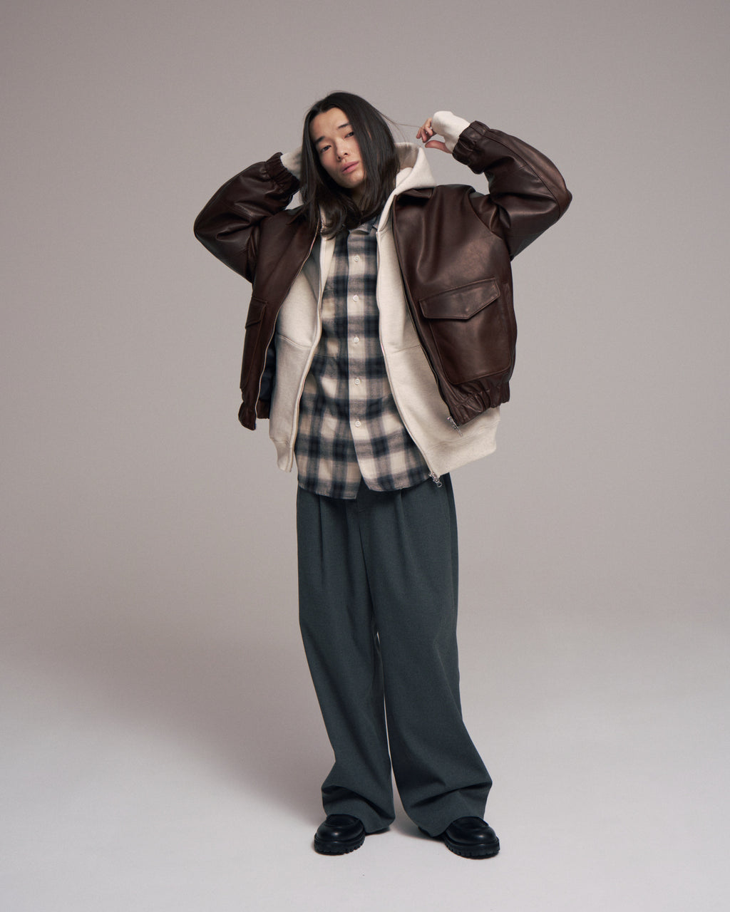 superNova. Wide easy pants - Solid / Gray