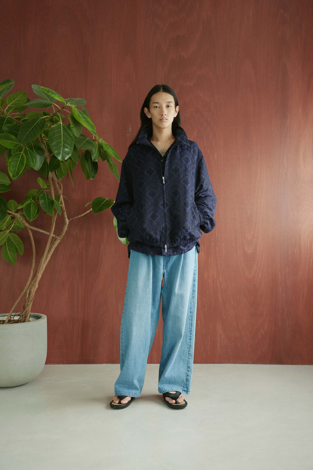 superNova. Track jacket - Damask jacquard / Purple