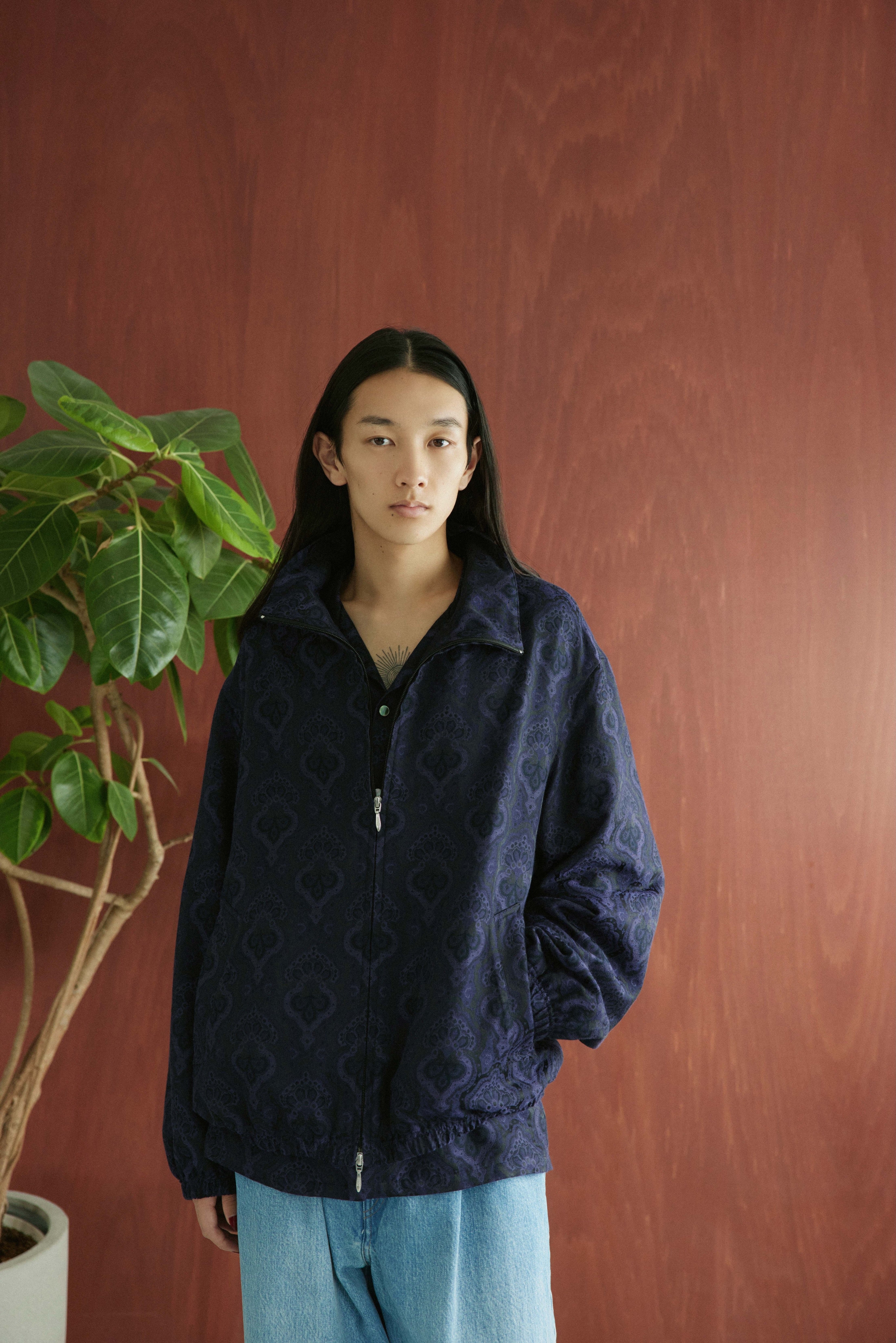 superNova. Track jacket - Damask jacquard / Purple