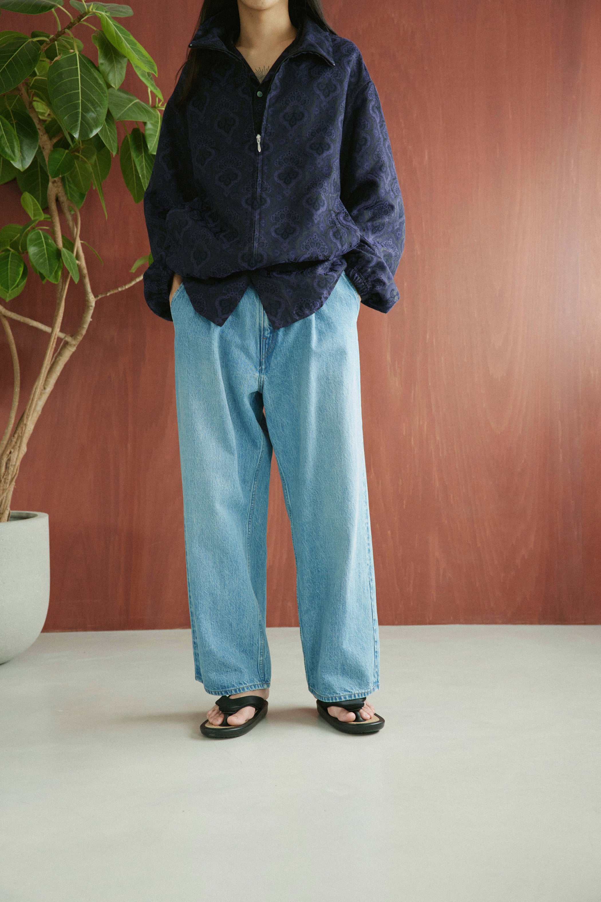 superNova. Track jacket - Damask jacquard / Purple