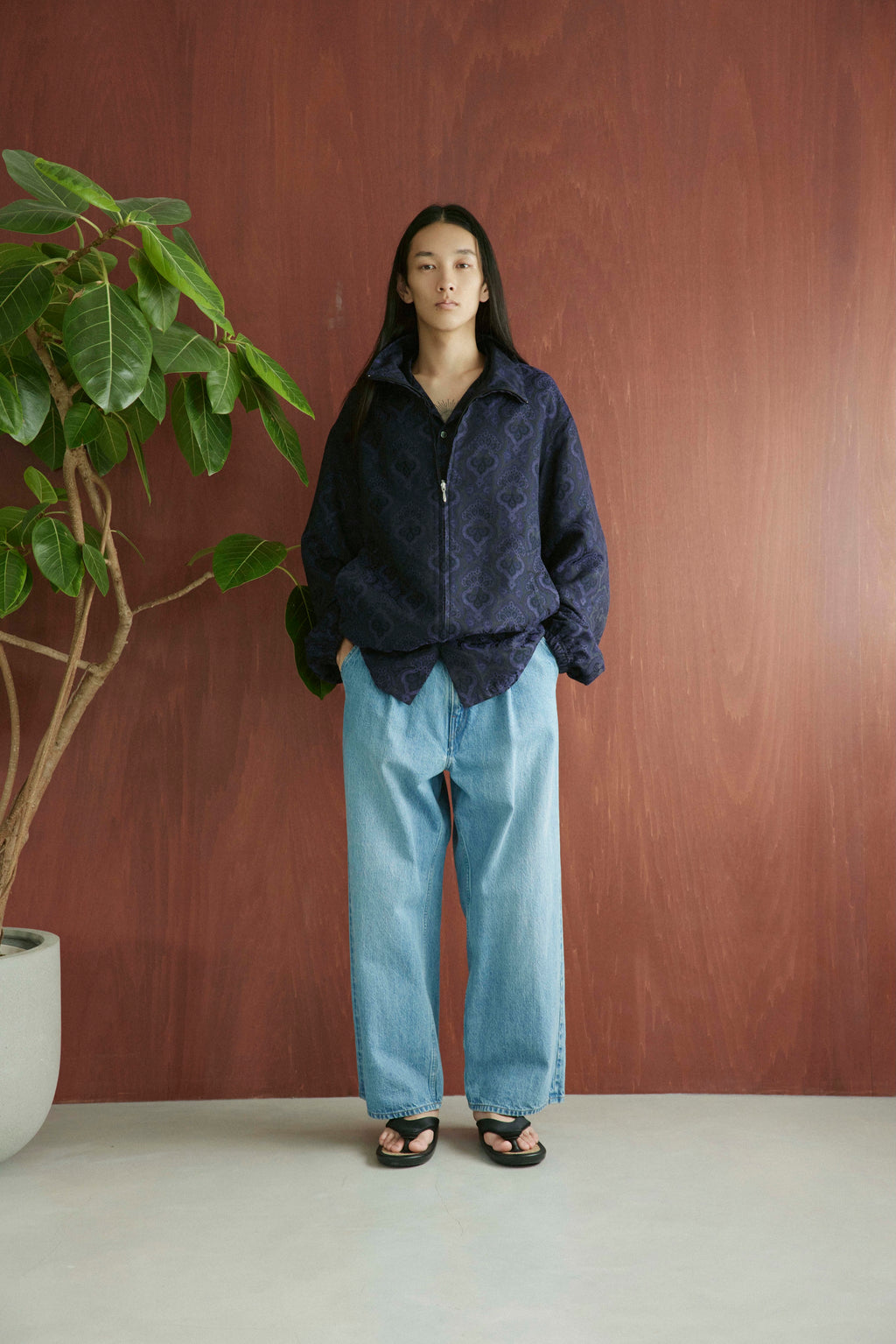superNova. Track jacket - Damask jacquard / Purple