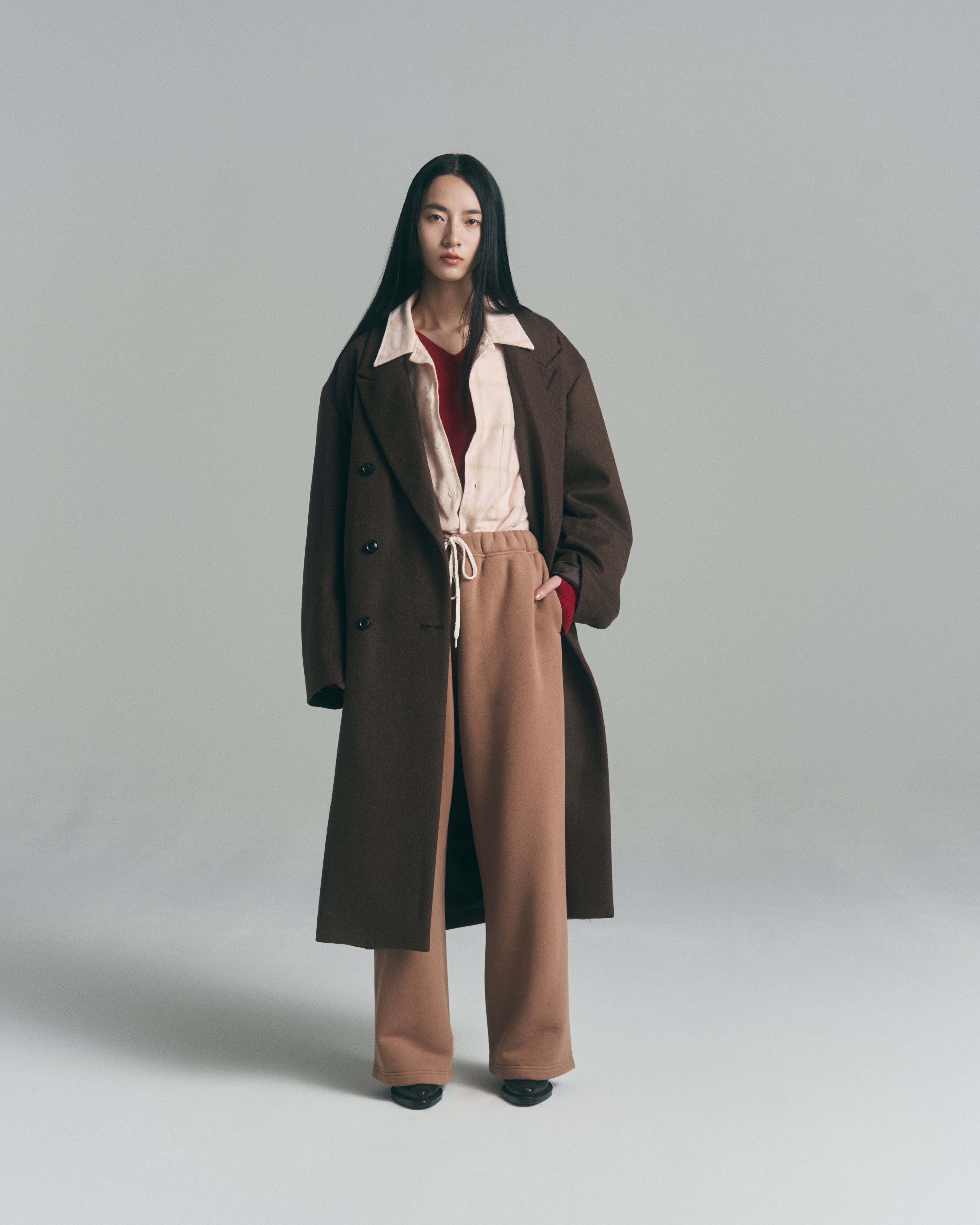 superNova. Wide Jacquard Sweatpants / Mocha