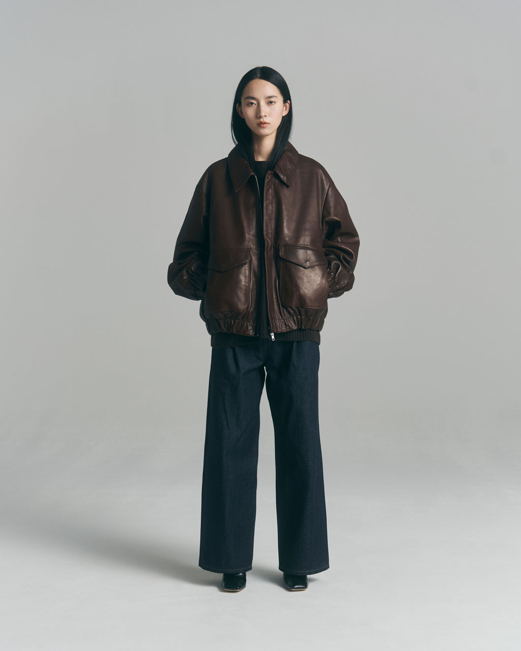 superNova. Leather flight jacket - Horsehide / Brown