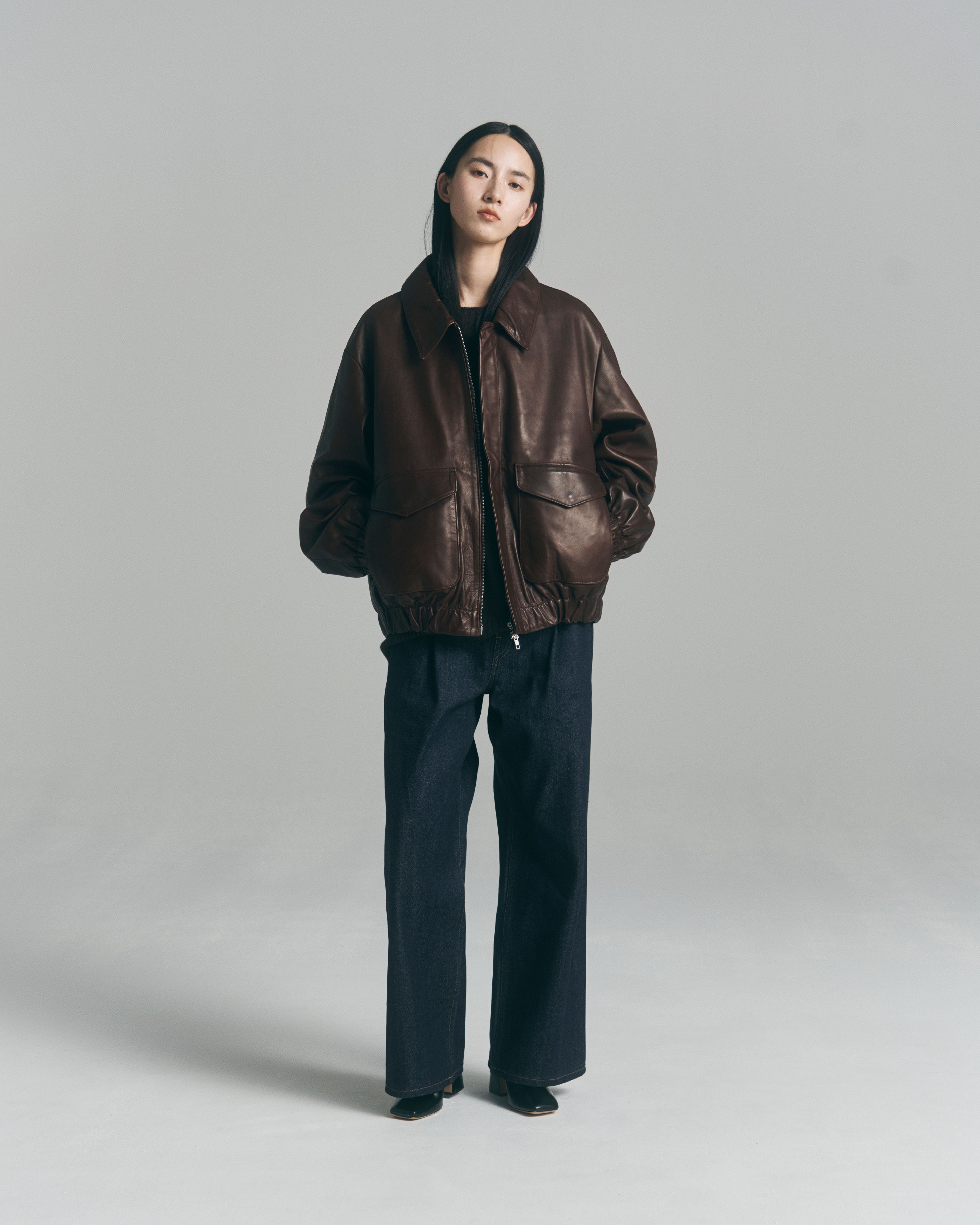 superNova. Leather flight jacket - Horsehide / Brown