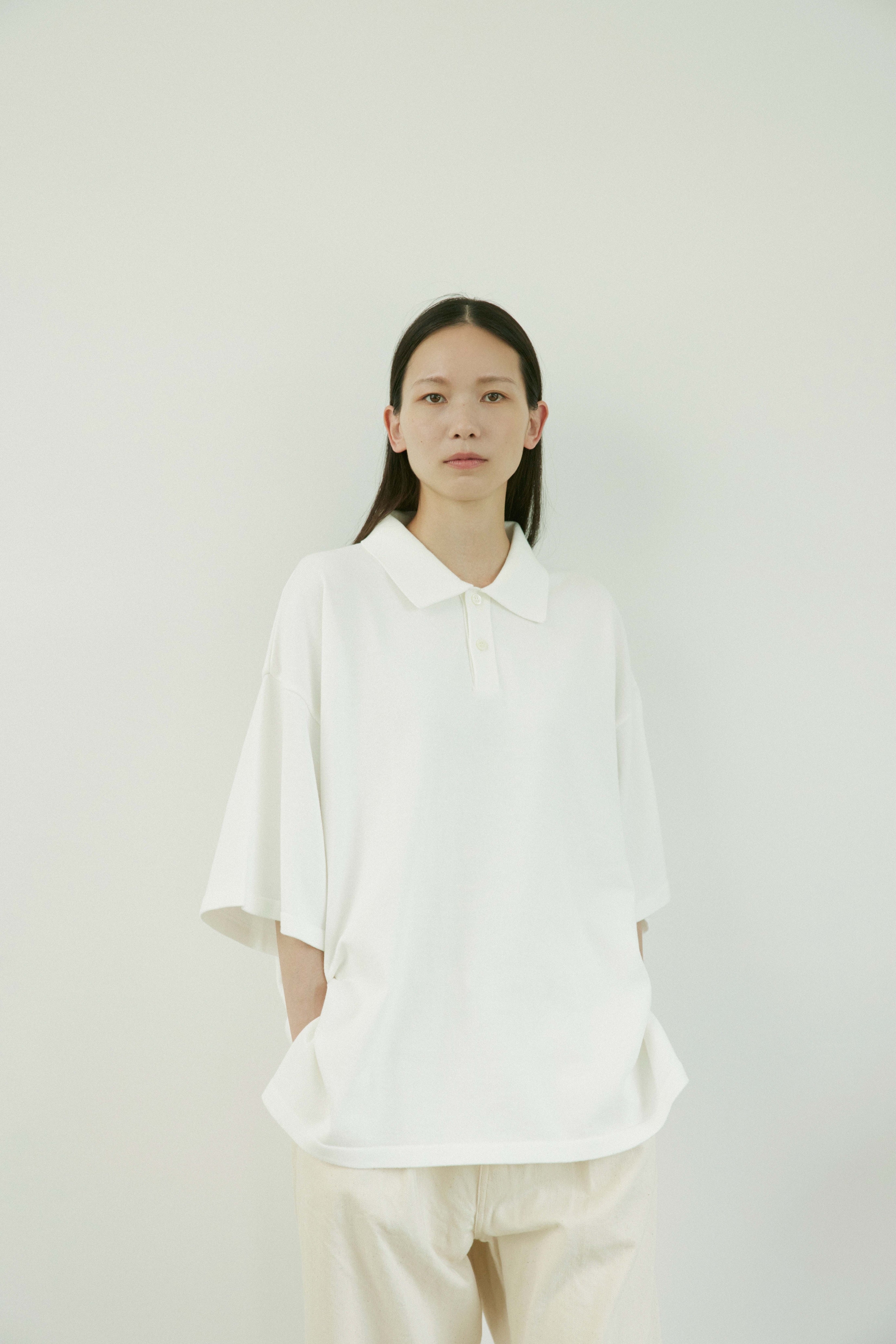 superNova. Big knit polo / White