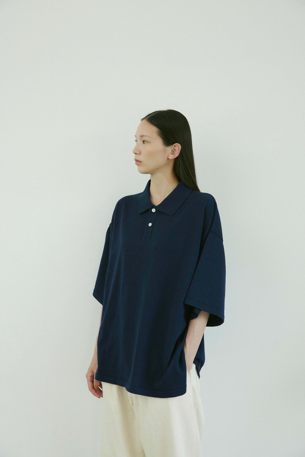superNova. Big knit polo / Navy