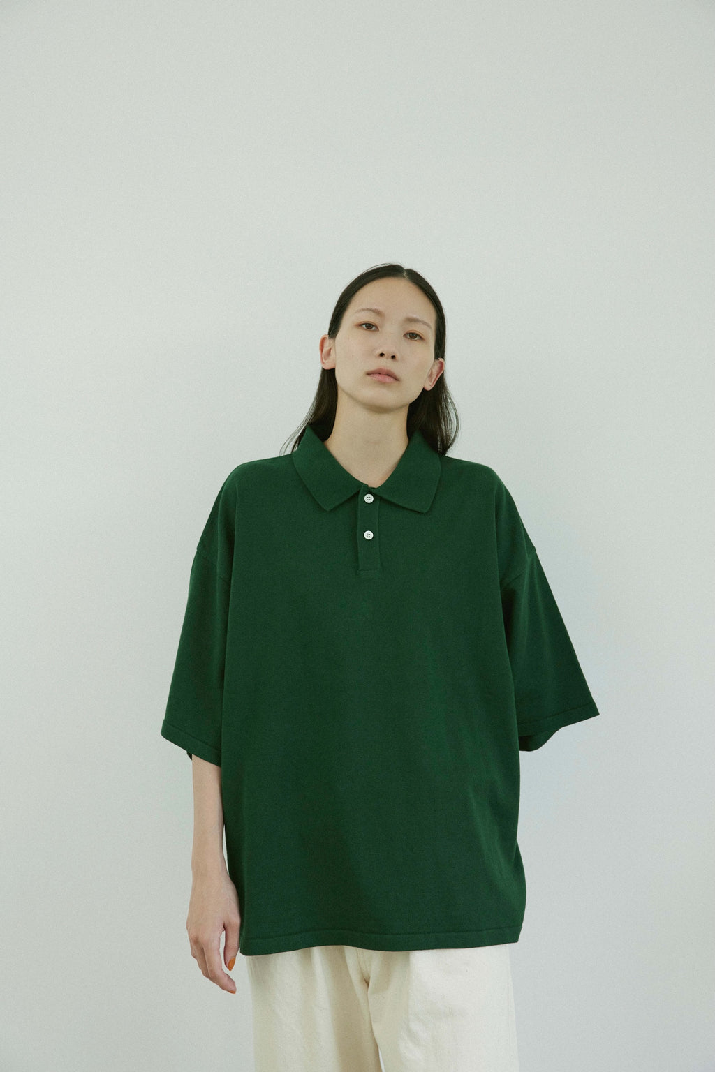 superNova. Big knit polo / Green