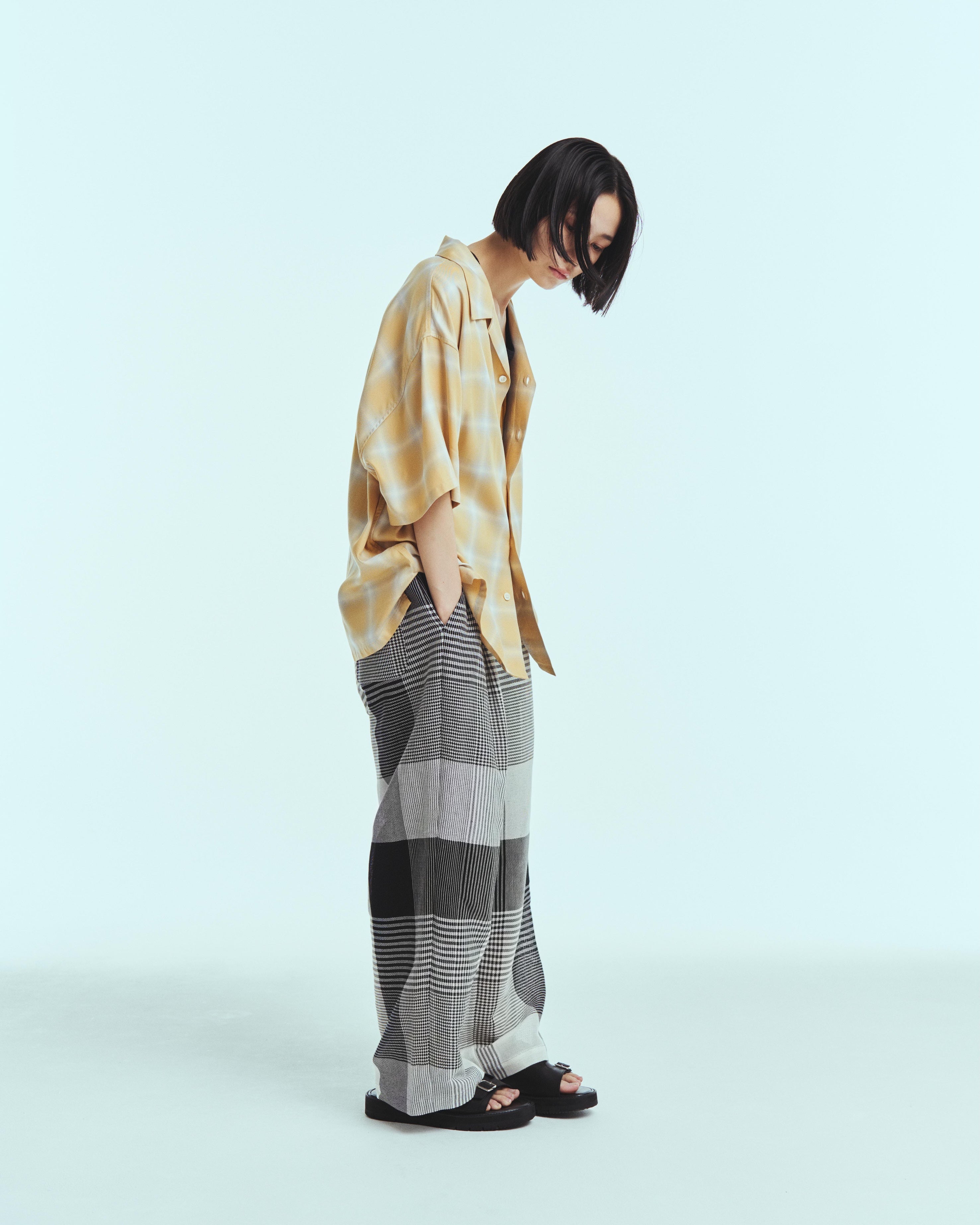 superNova. Mesh pants - Check / Black