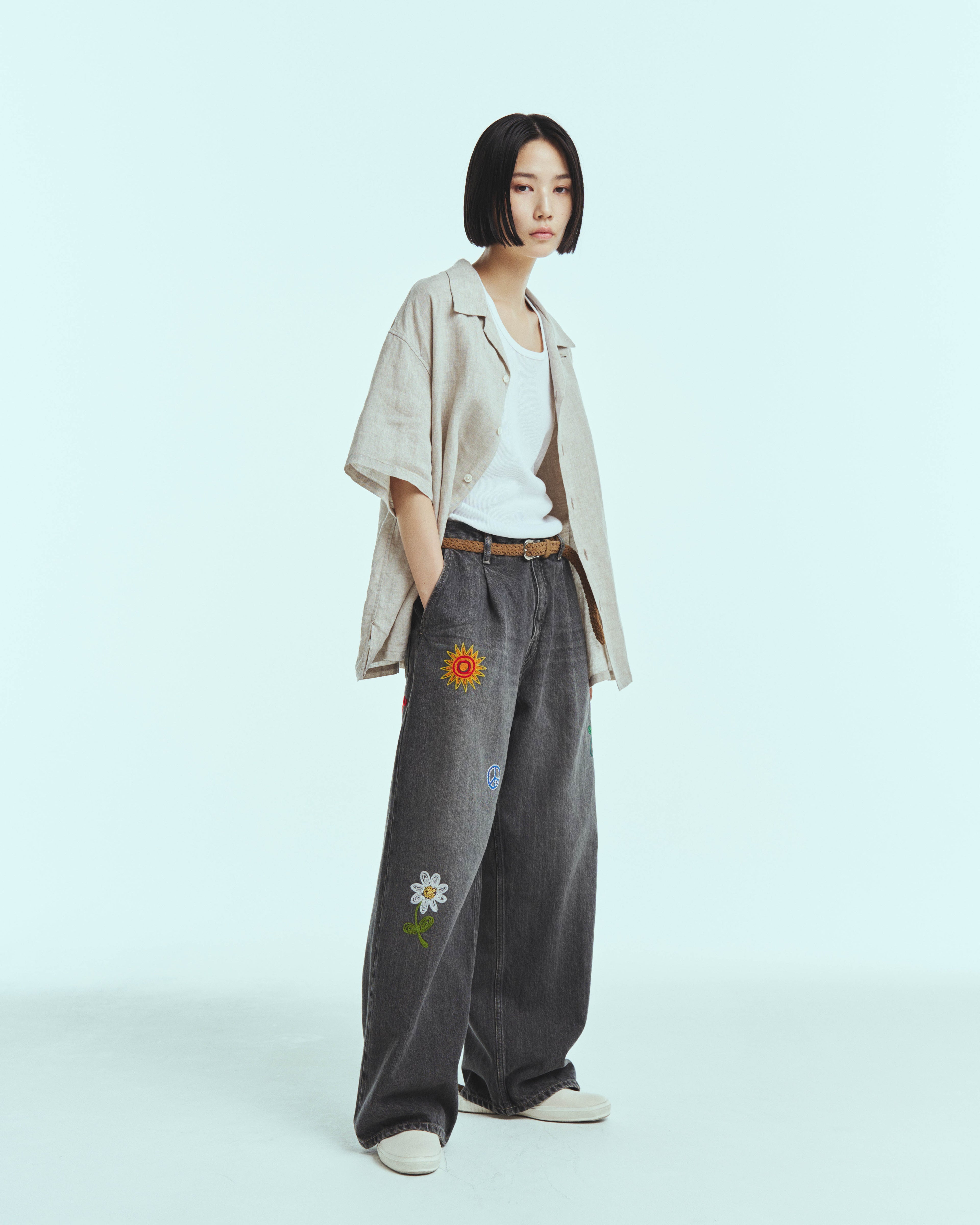 superNova. Aloha shirt - Linen / Natural