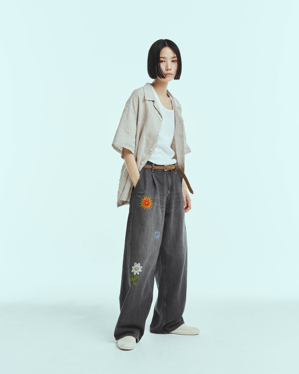 superNova. Aloha shirt - Linen / Natural