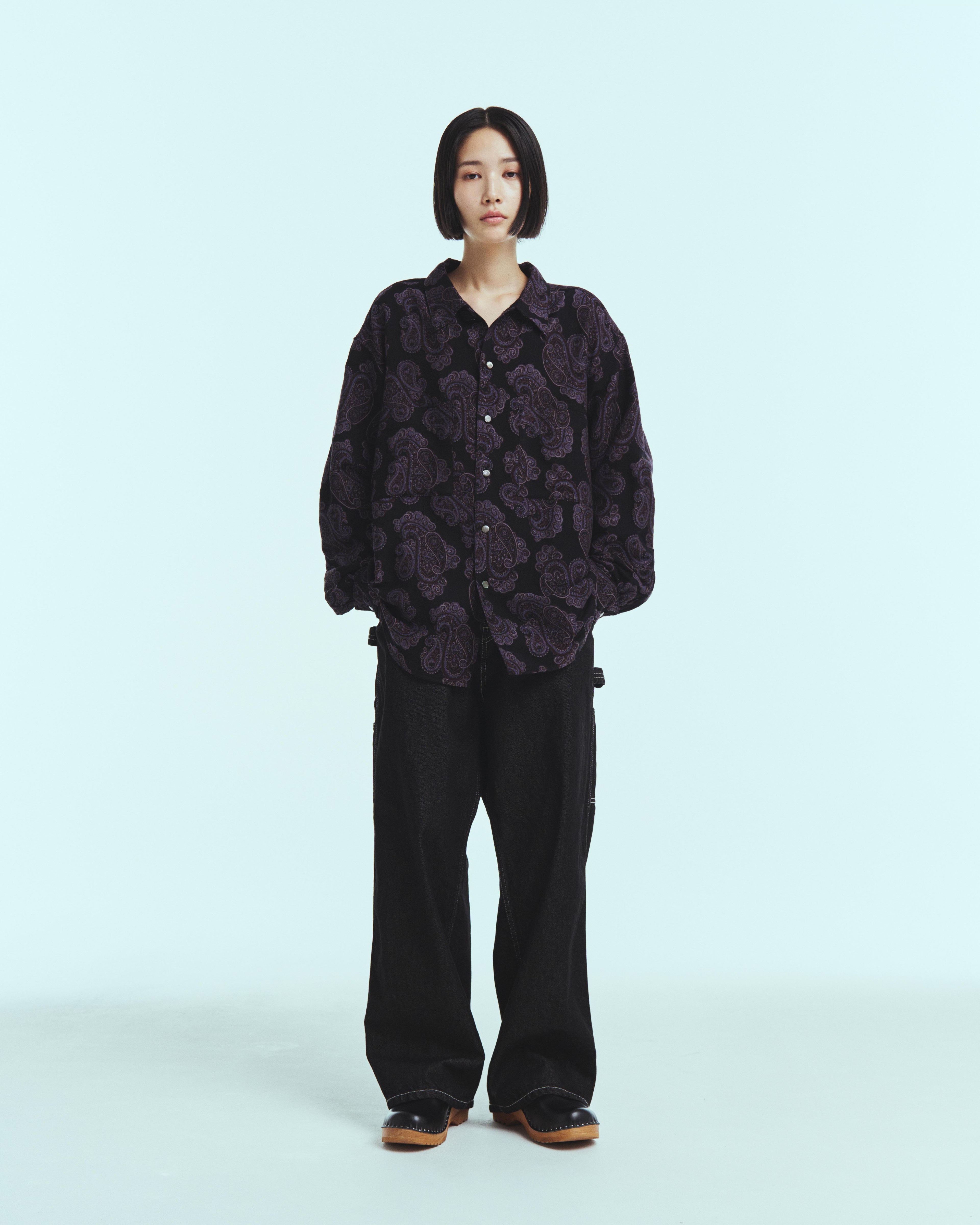 superNova. W-strap painter pants - 11oz denim OW / Black