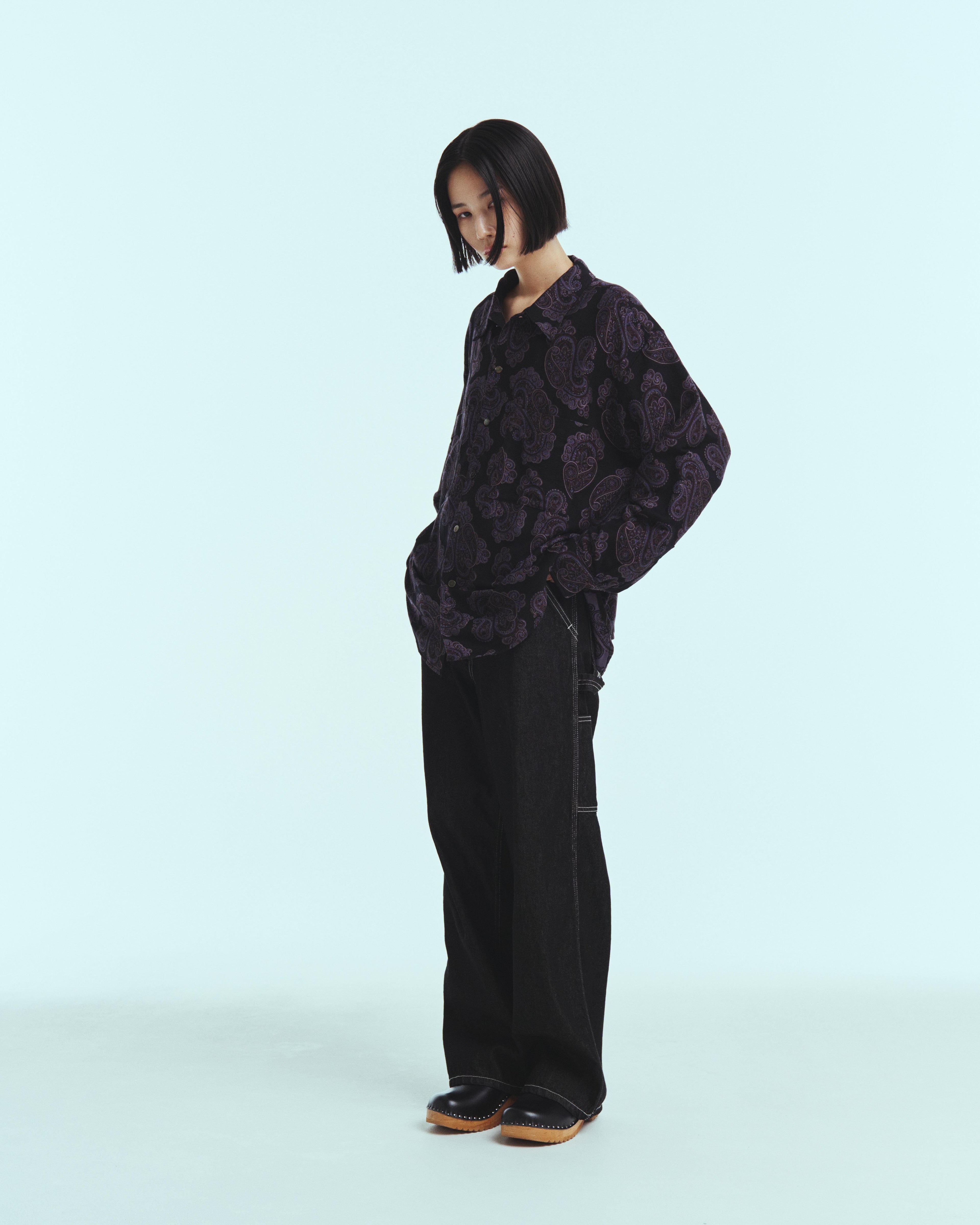 superNova. W-strap painter pants - 11oz denim OW / Black