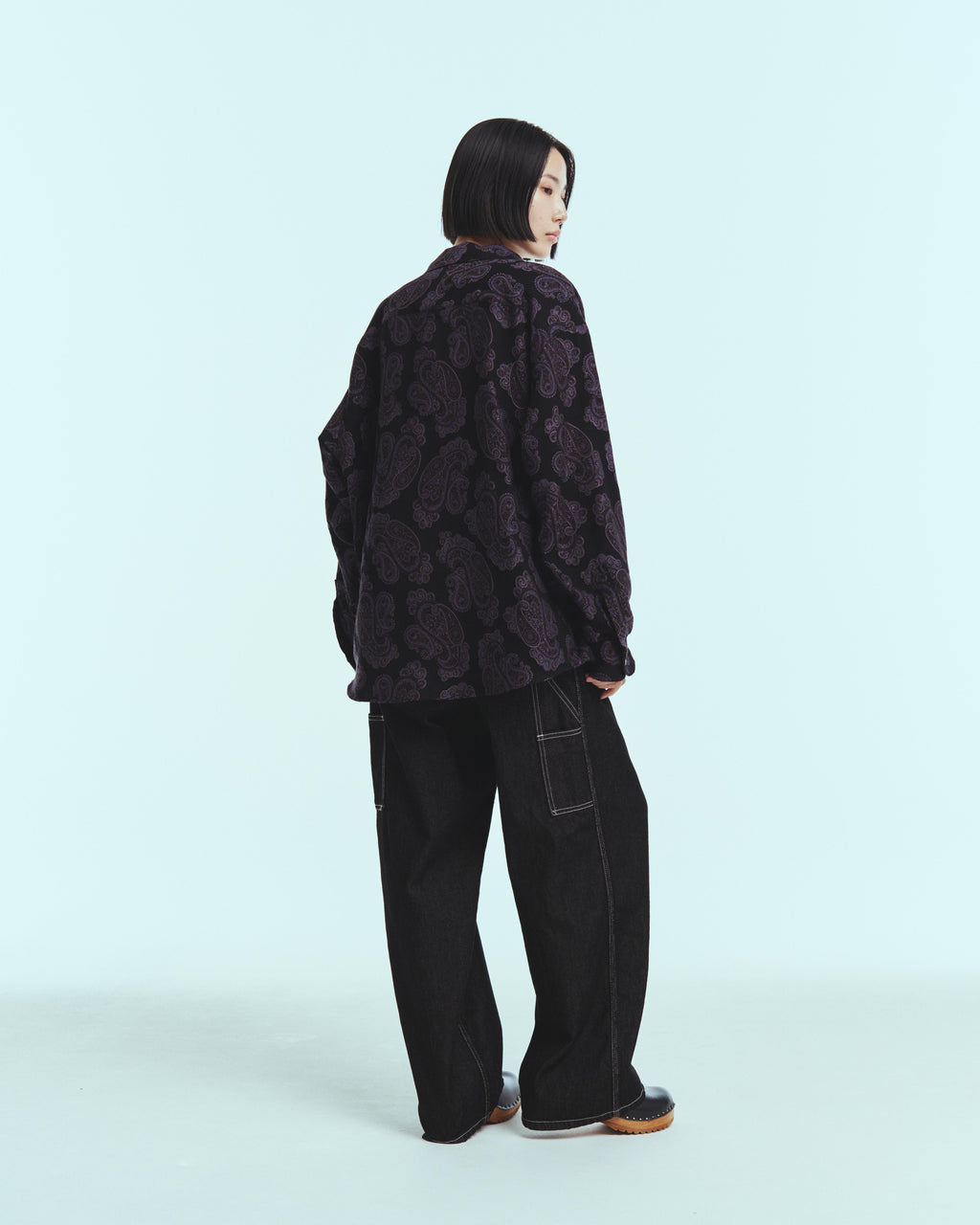 superNova. W-strap painter pants - 11oz denim OW / Black