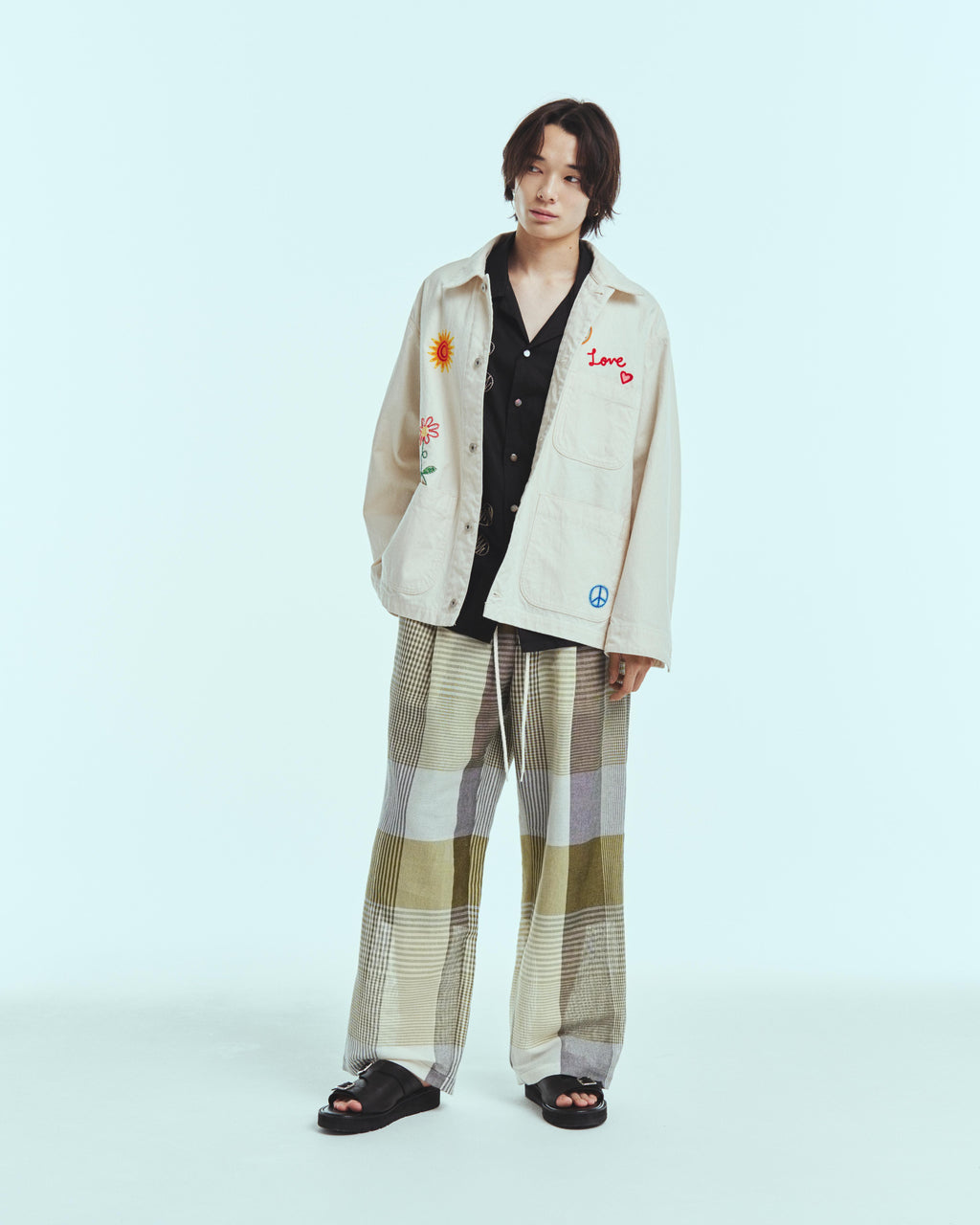 superNova. Mesh pants - Check / Yellow