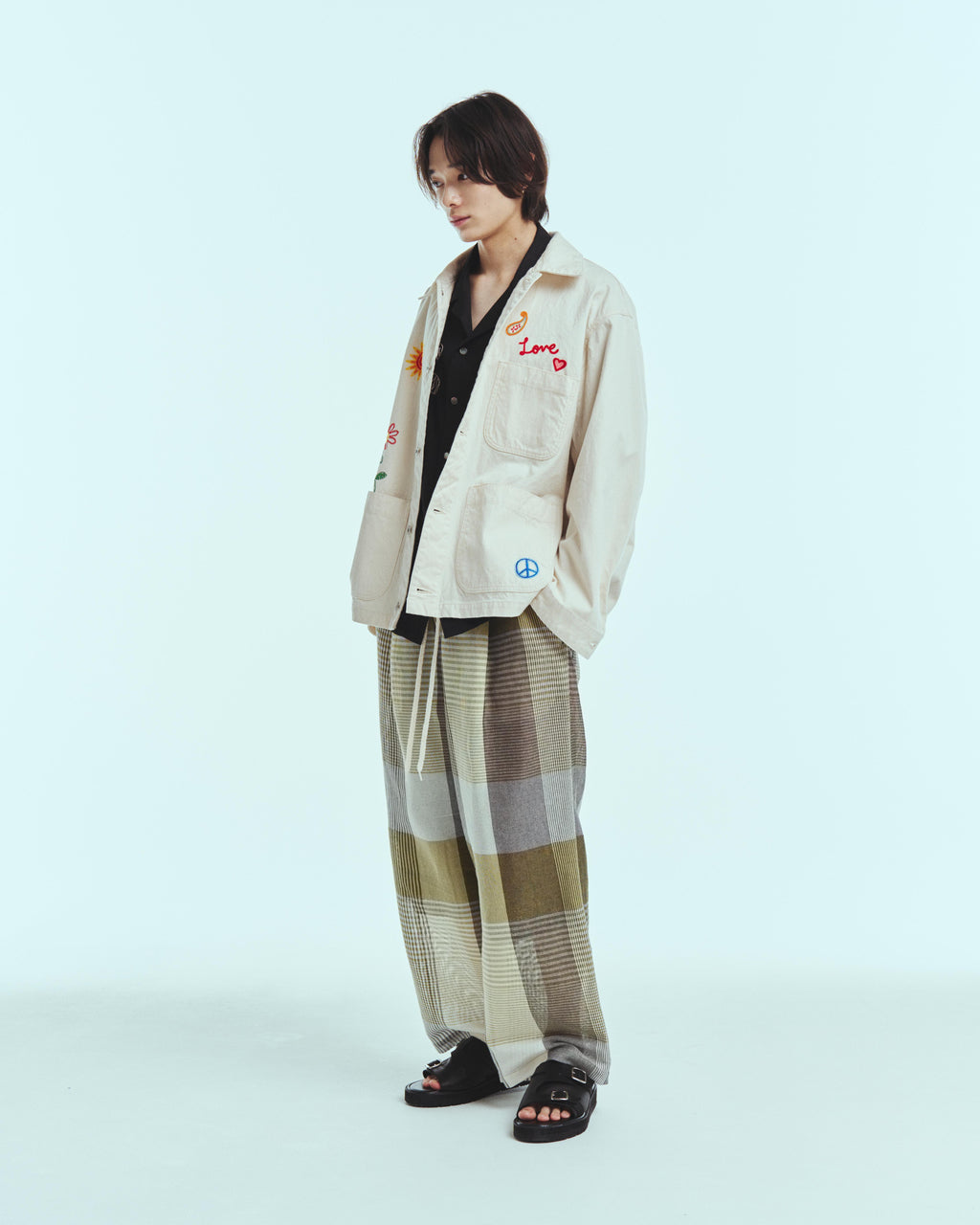 superNova. Mesh pants - Check / Yellow