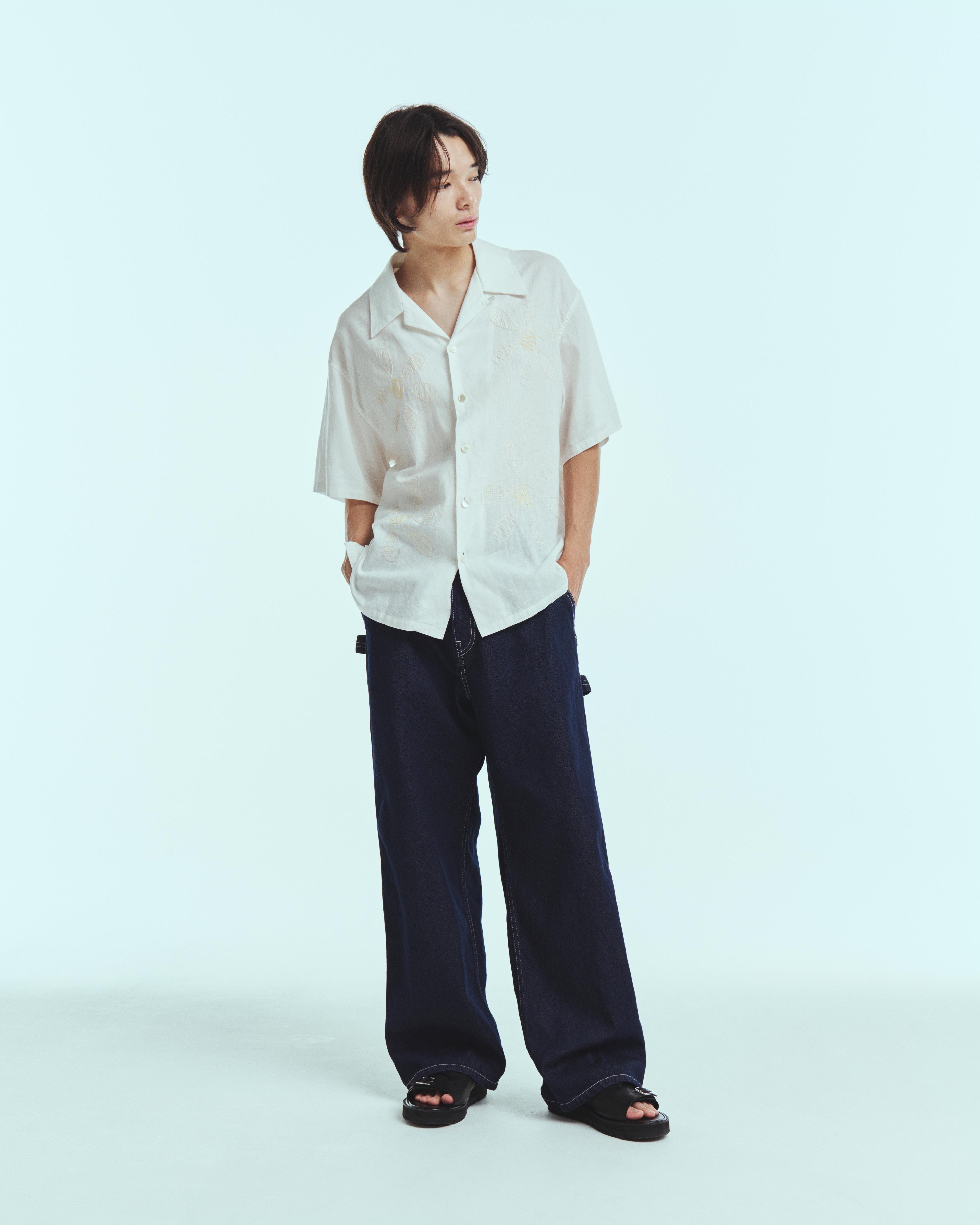 superNova. W-strap painter pants - 11oz denim OW / Indigo