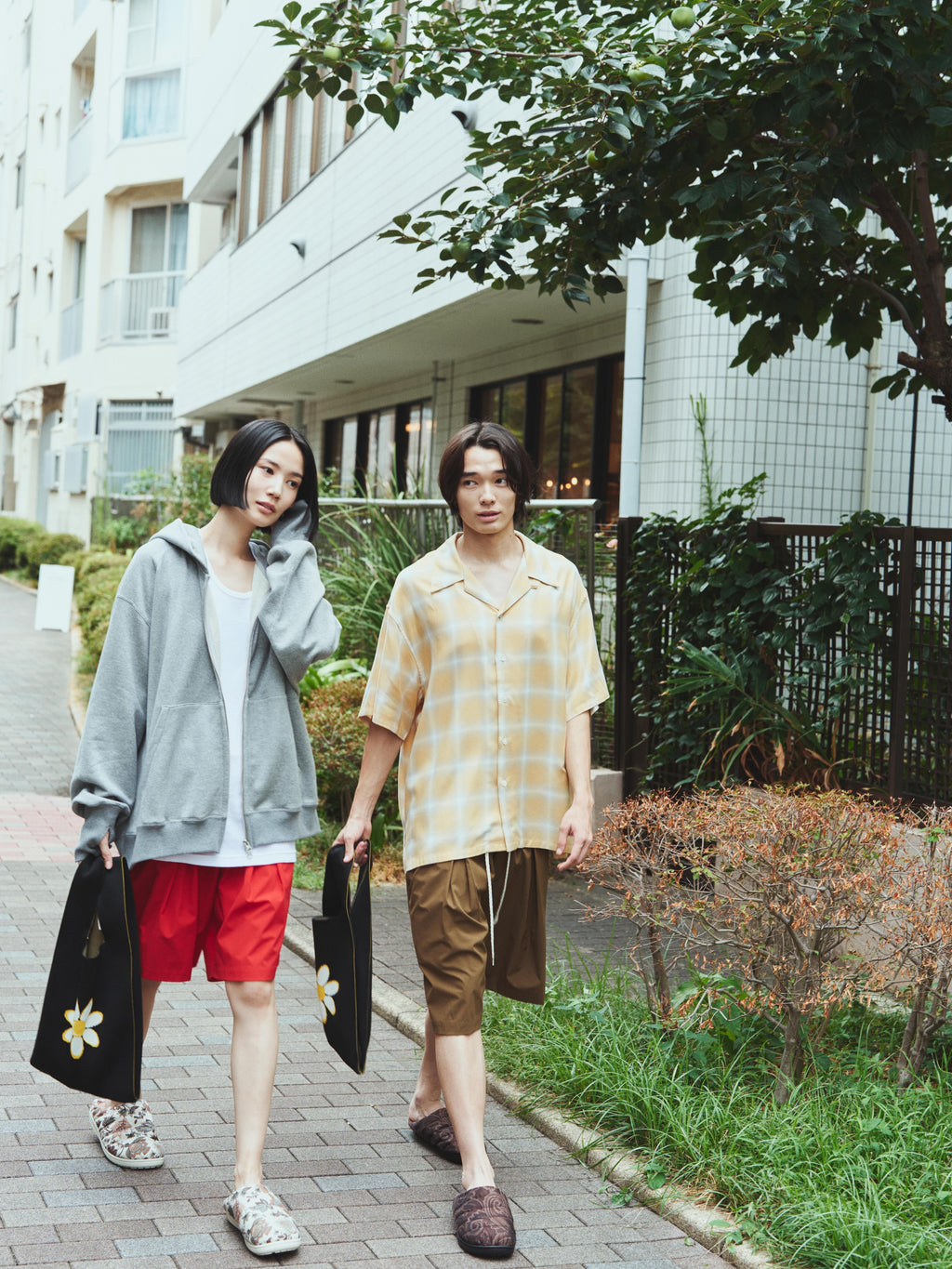 superNova. Beach shorts & Bag / Red