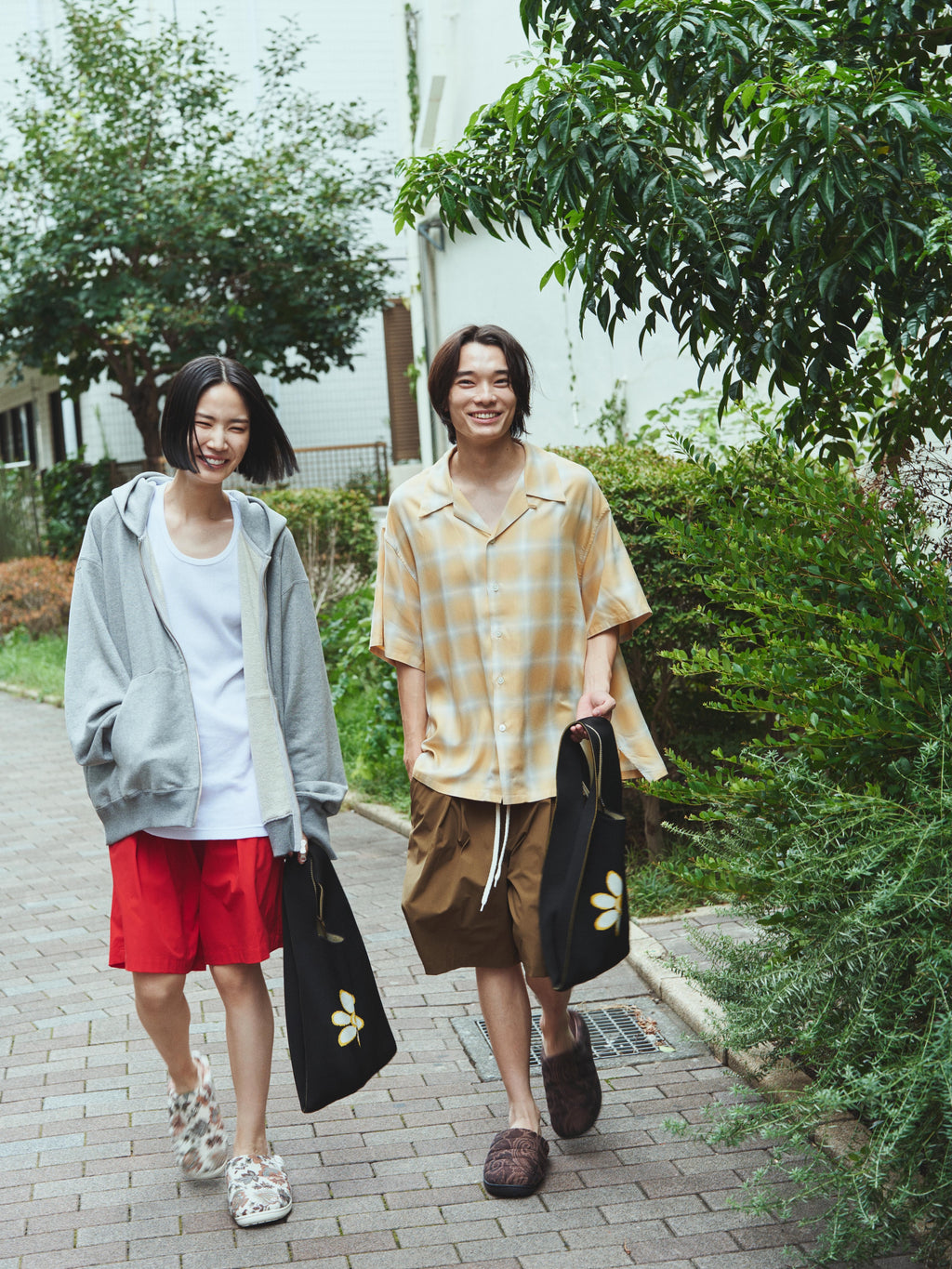 superNova. Beach shorts & Bag / Red