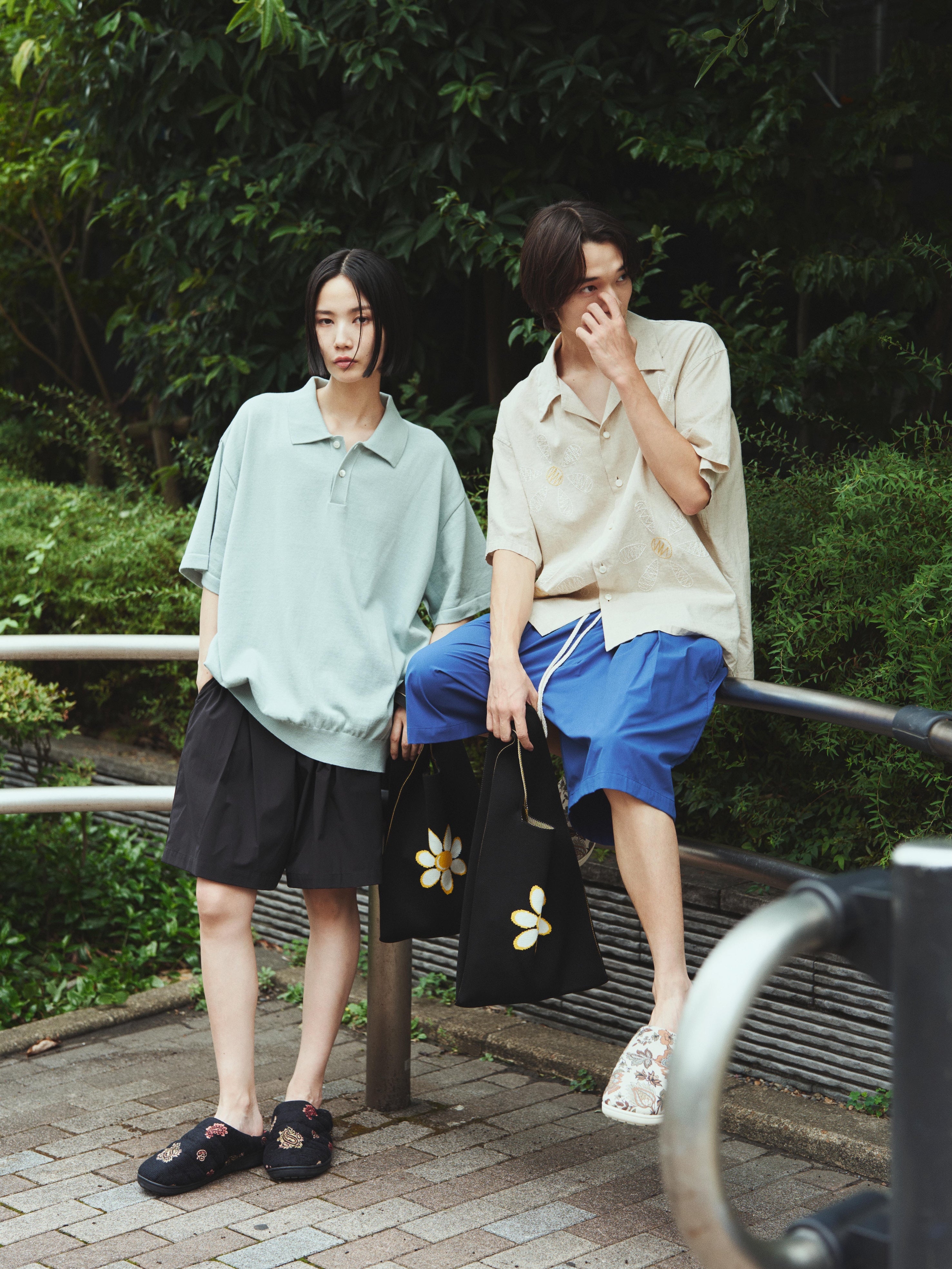 superNova. Beach shorts & Bag / Black
