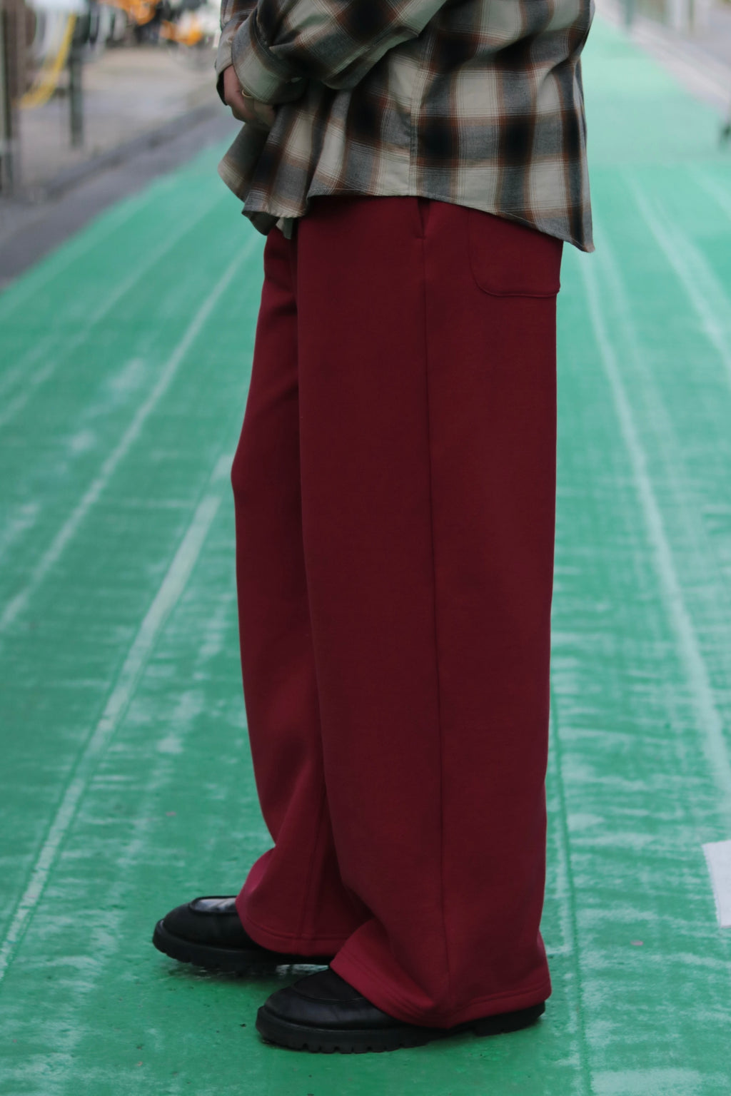 superNova. Wide sweat pant / Red