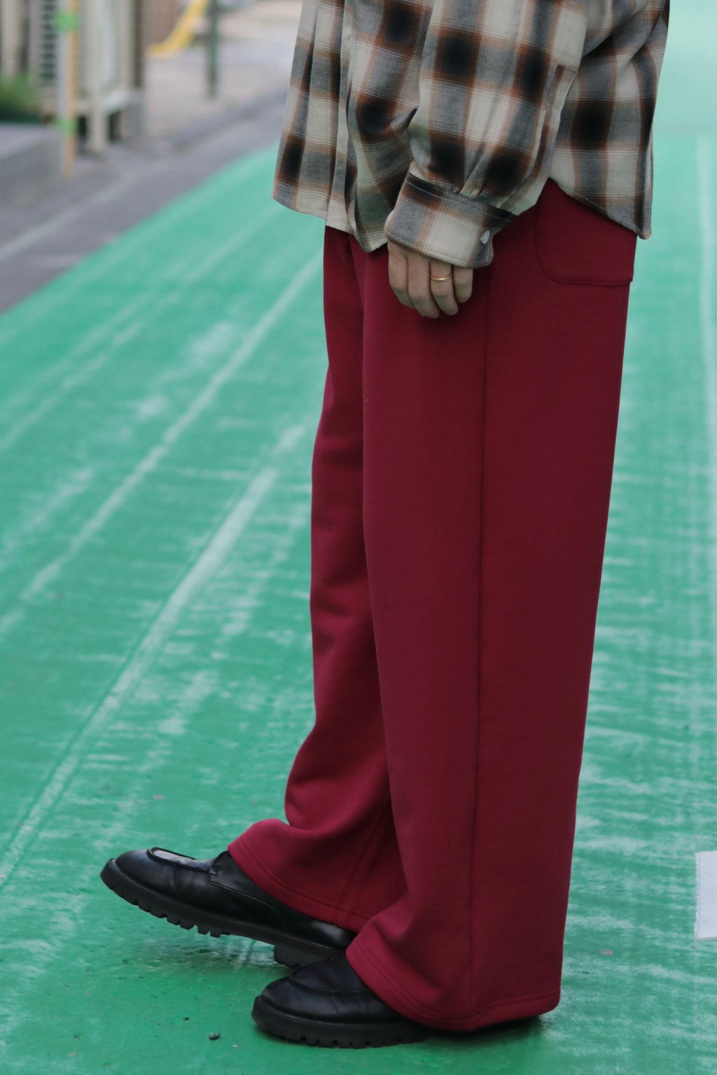 superNova. Wide sweat pant / Red