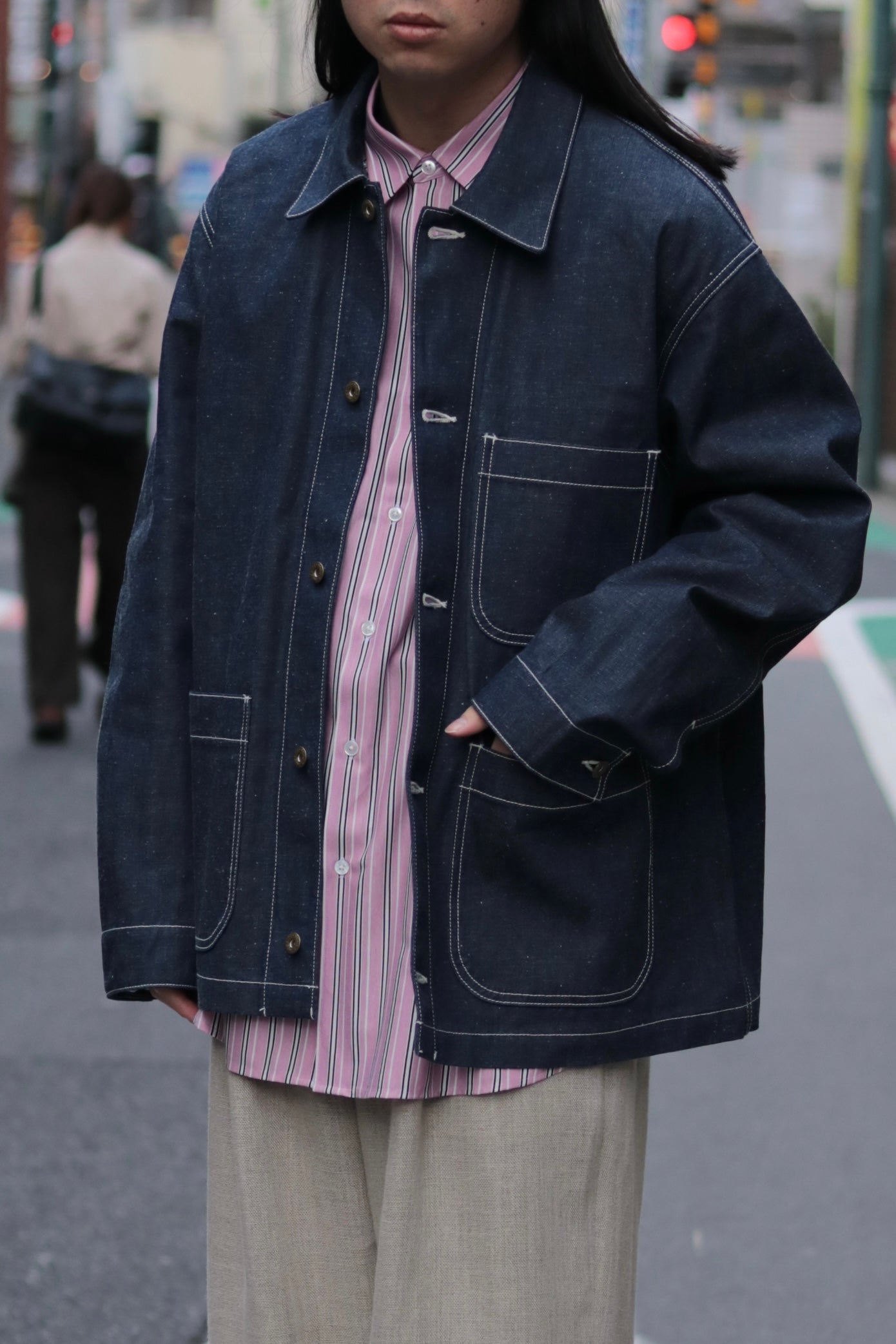 superNova. Coverall jacket - 9.5oz denim / Rigid denim