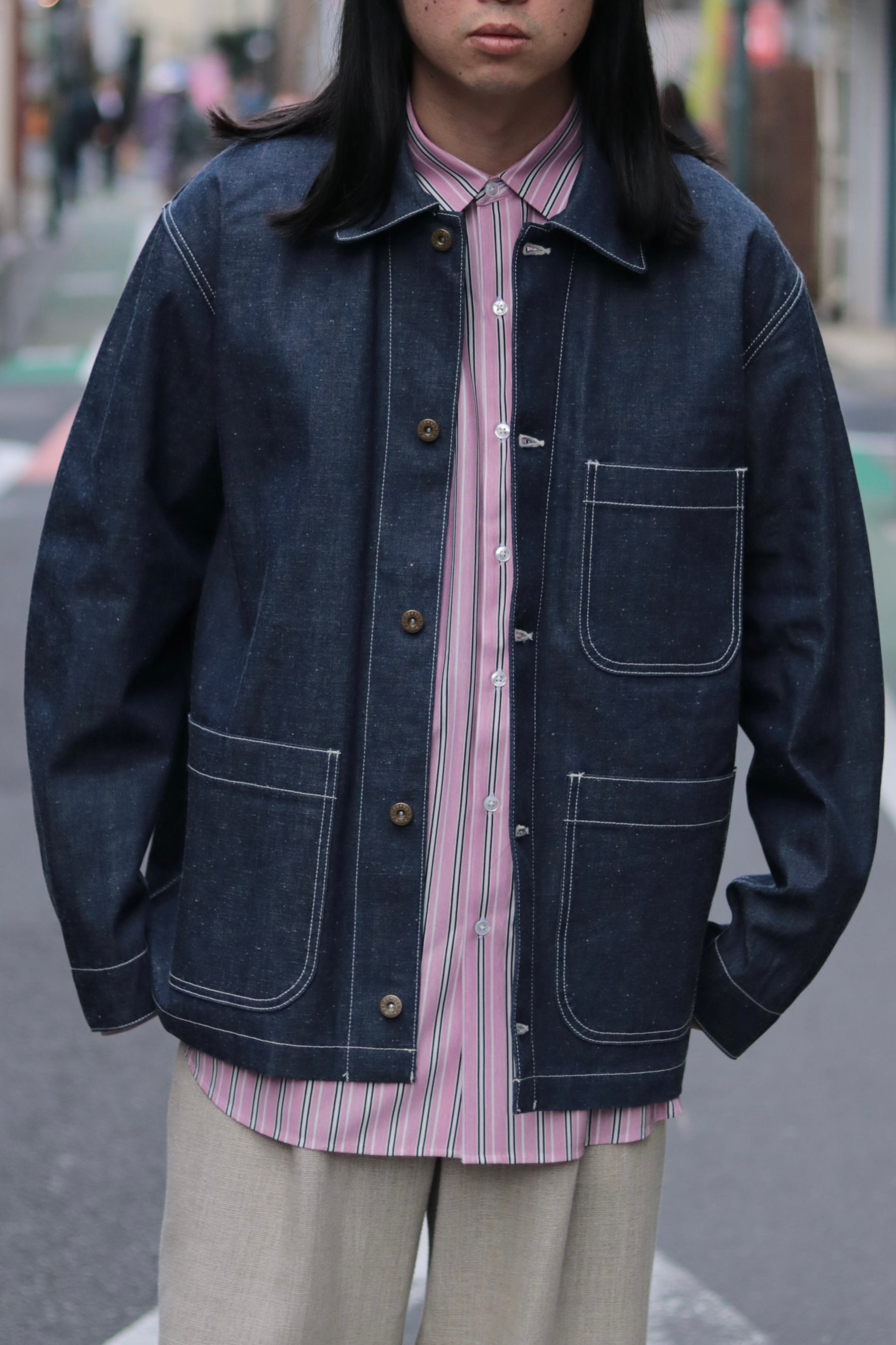 superNova. Coverall jacket - 9.5oz denim / Rigid denim
