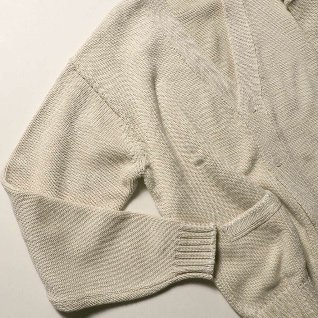 encode HAND-STITCHED KNIT CARDIGAN / Ivory