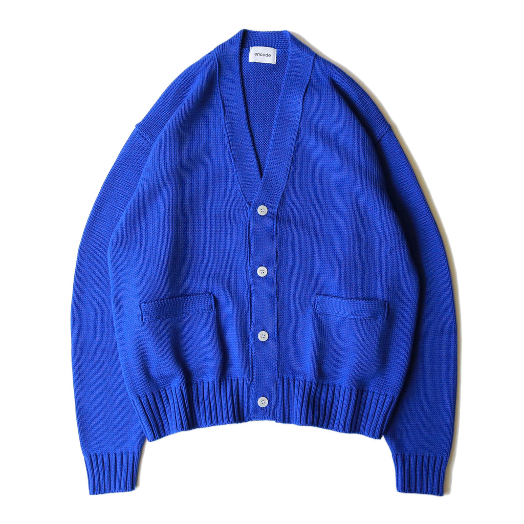 encode Improved knit cardigan / Sapphire