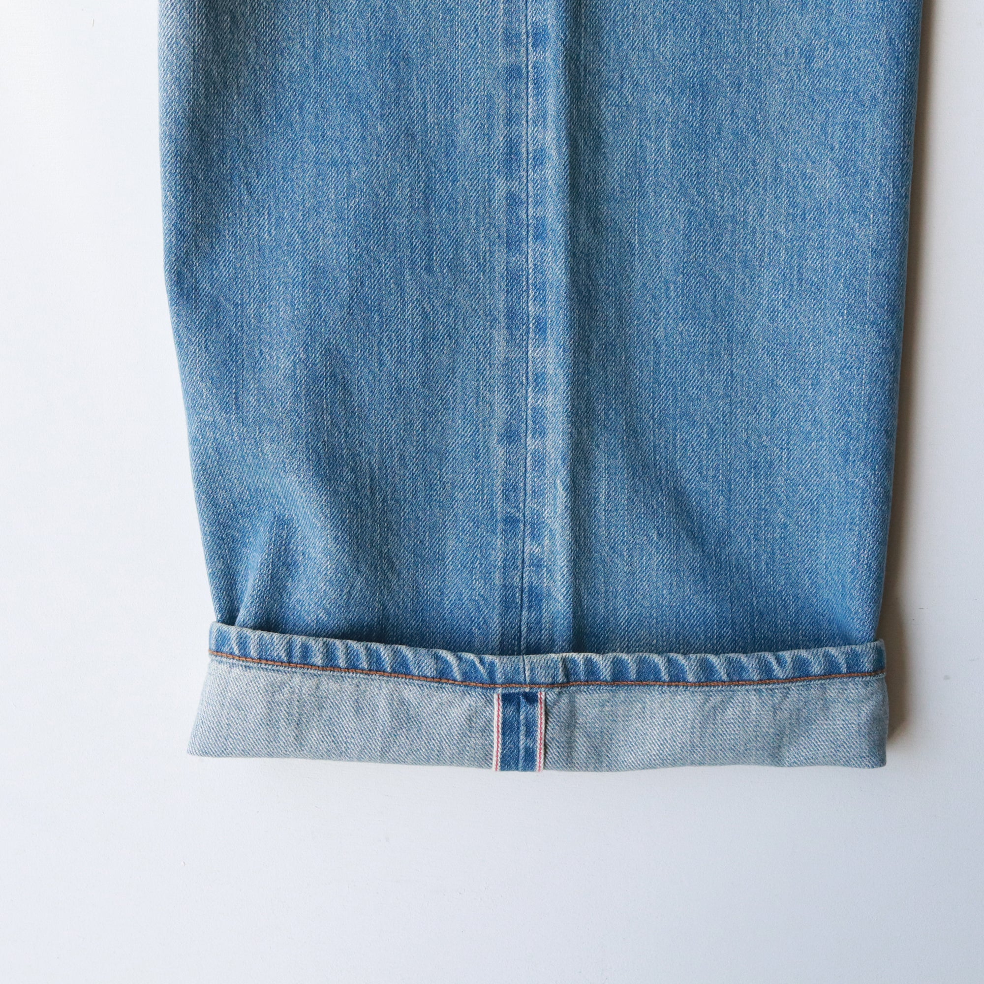 superNova. Wide selvedge jeans - Old vintage wash / Light indigo