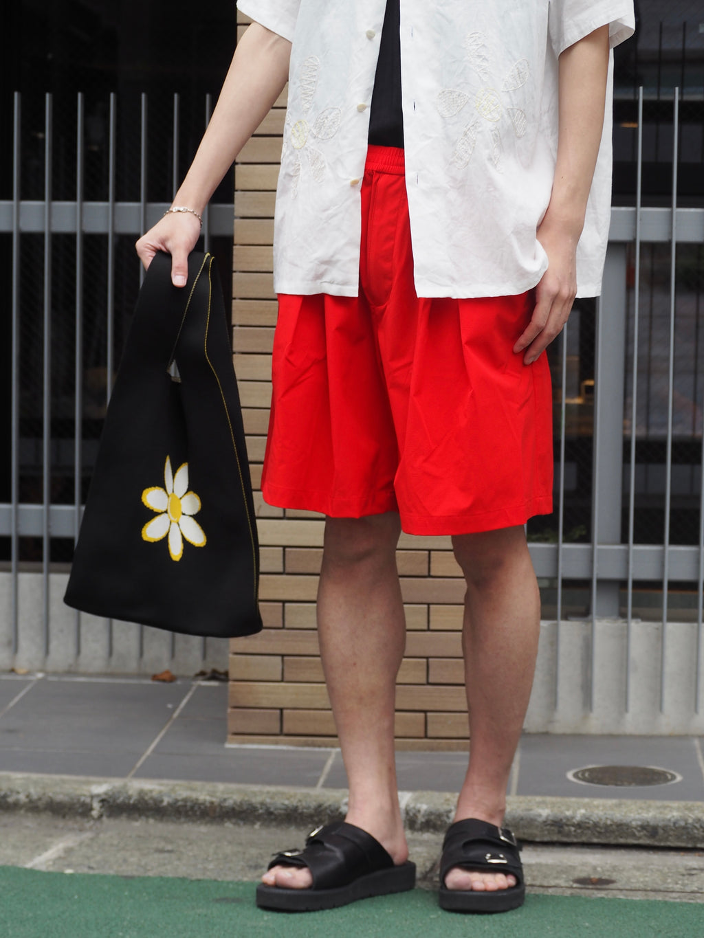 superNova. Beach shorts & Bag / Red