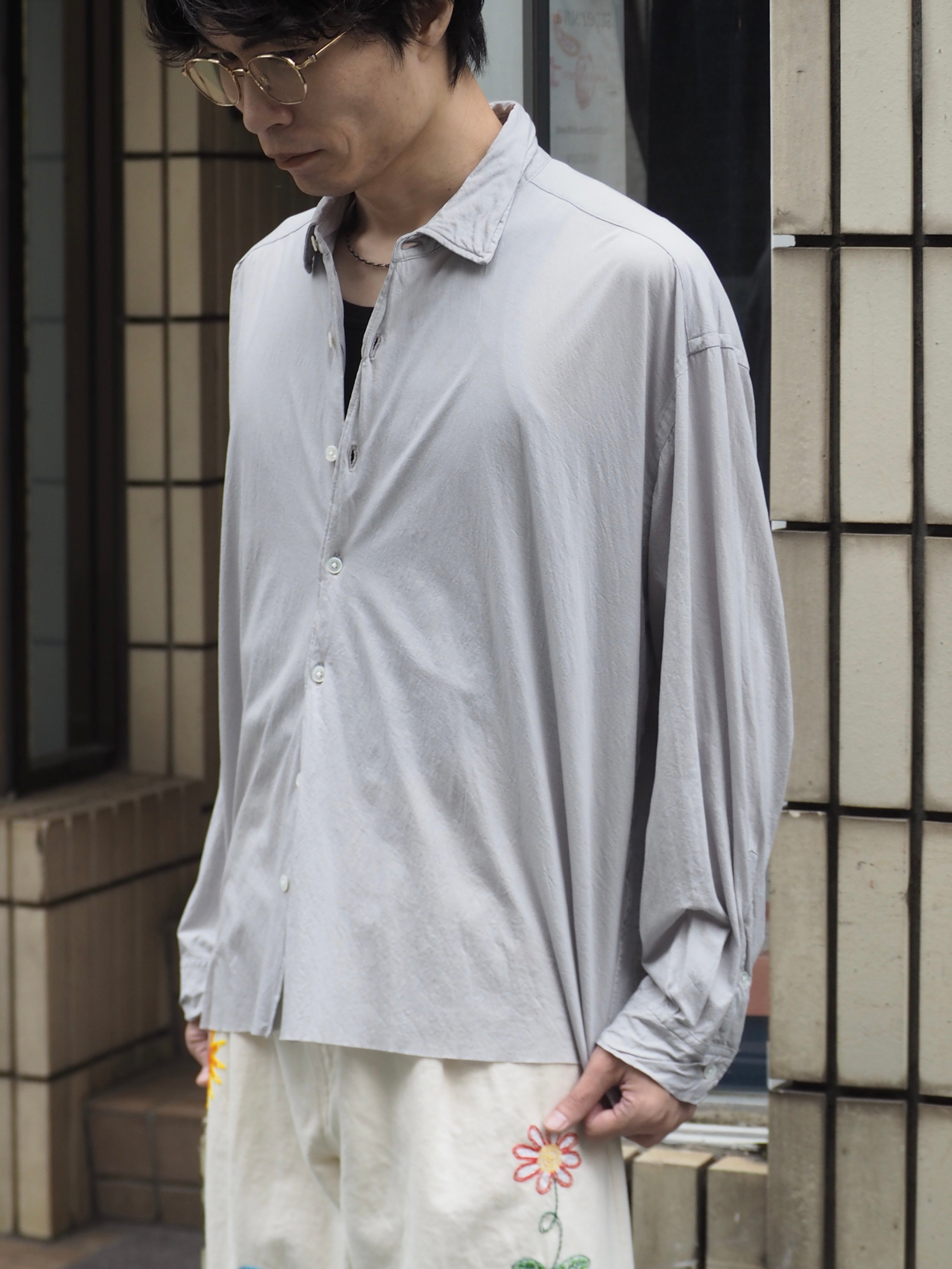 KANEMASA PHIL. 46G Artisan Shirt/ GREY
