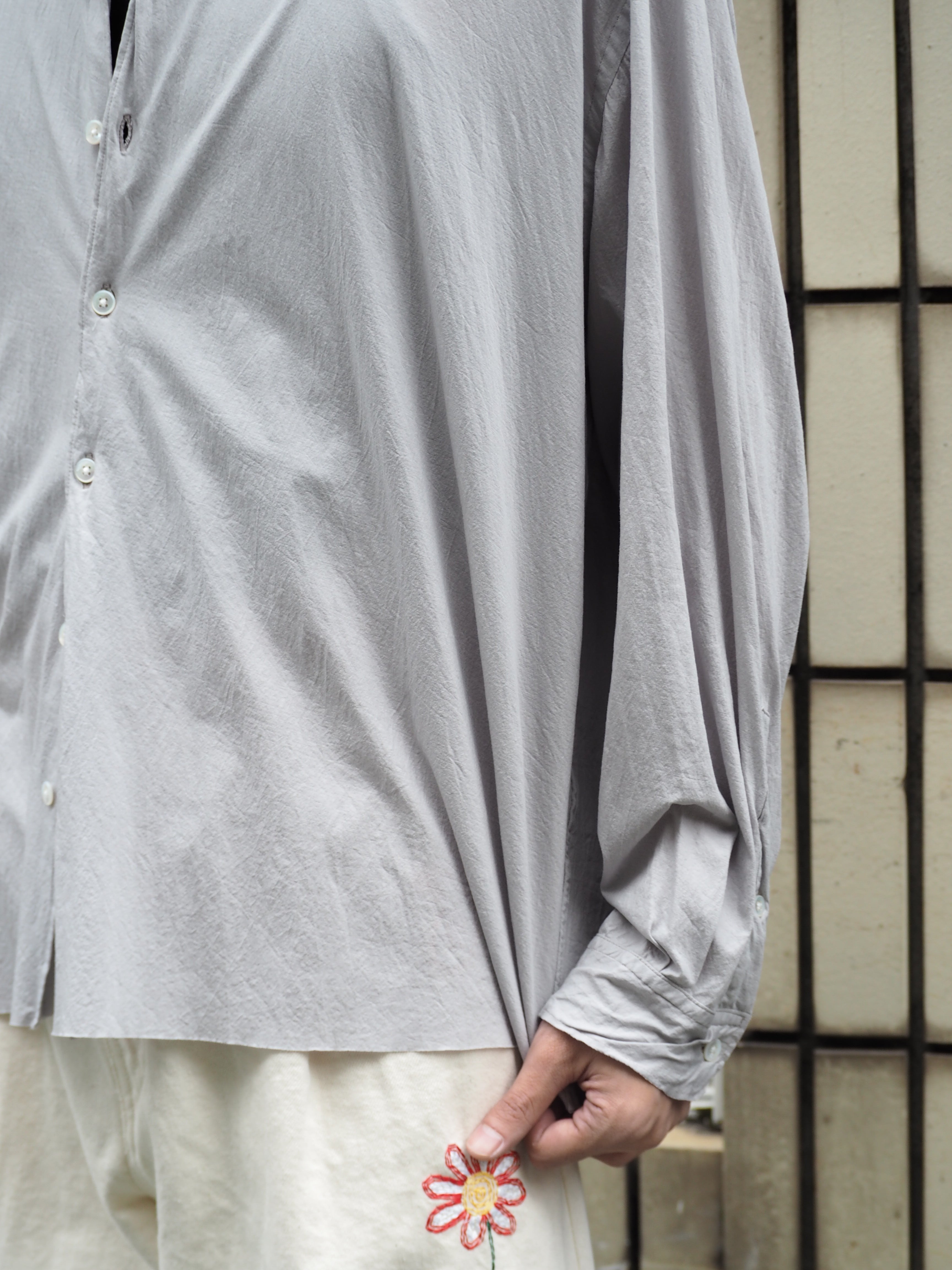 KANEMASA PHIL. 46G Artisan Shirt/ GREY