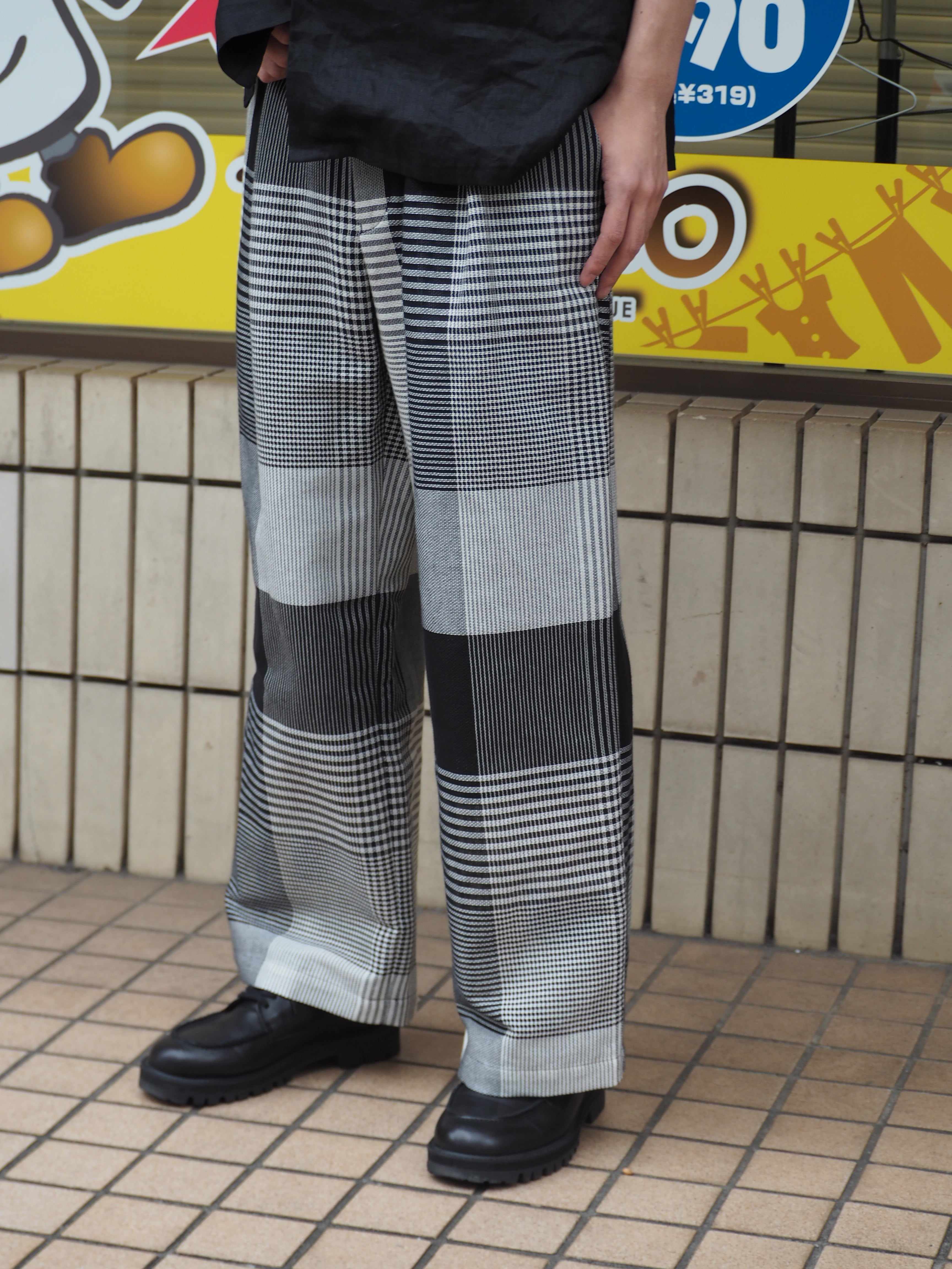 superNova. Mesh pants - Check / Black