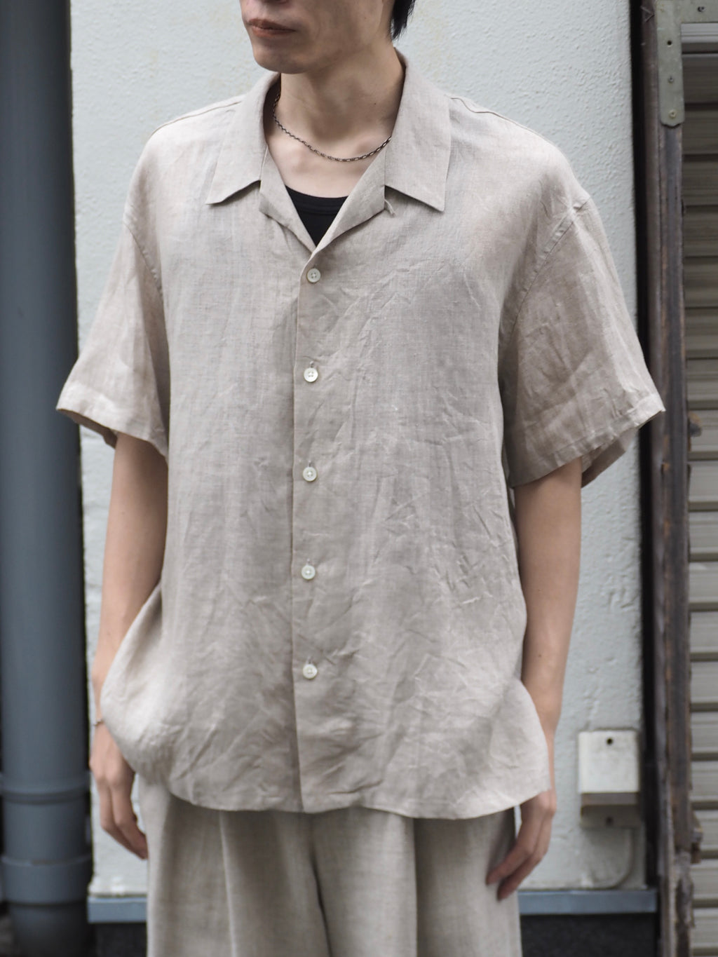 superNova. Aloha shirt - Linen / Natural