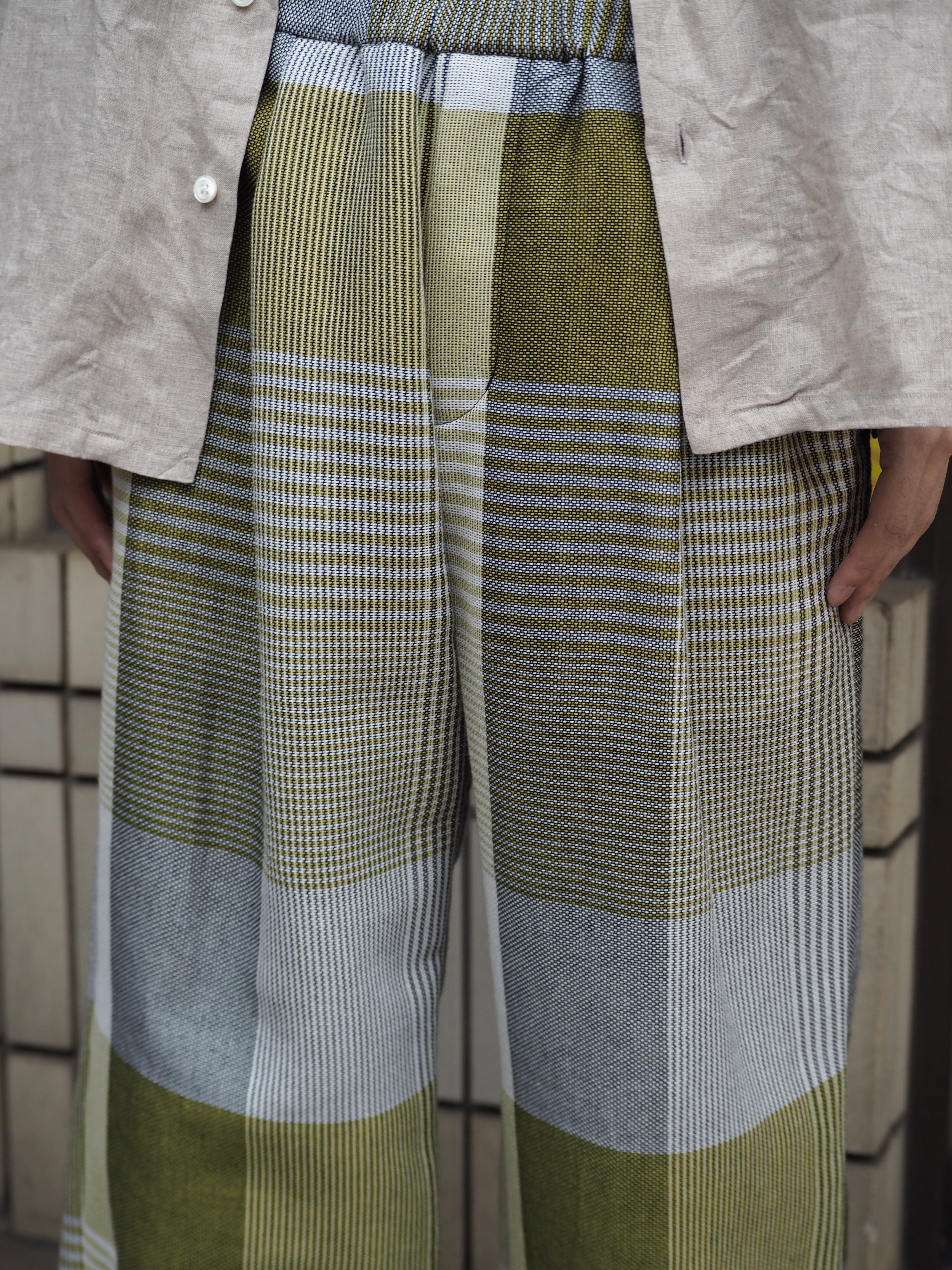 superNova. Mesh pants - Check / Yellow