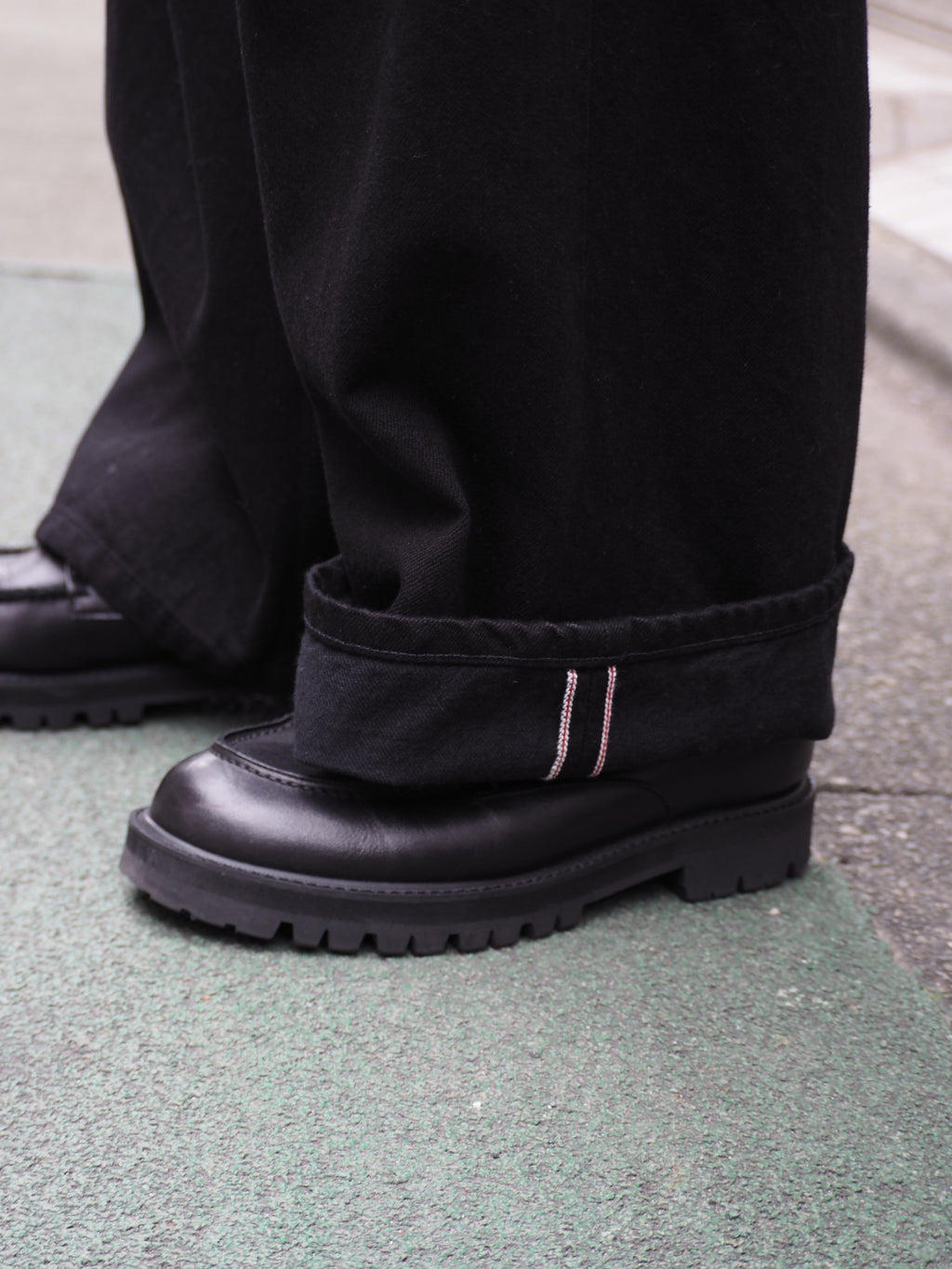 superNova. Wide selvedge jeans - One wash / Black x Black
