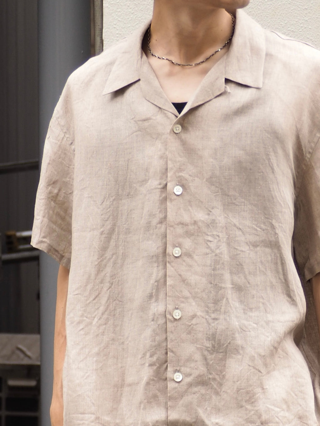 superNova. Aloha shirt - Linen / Natural