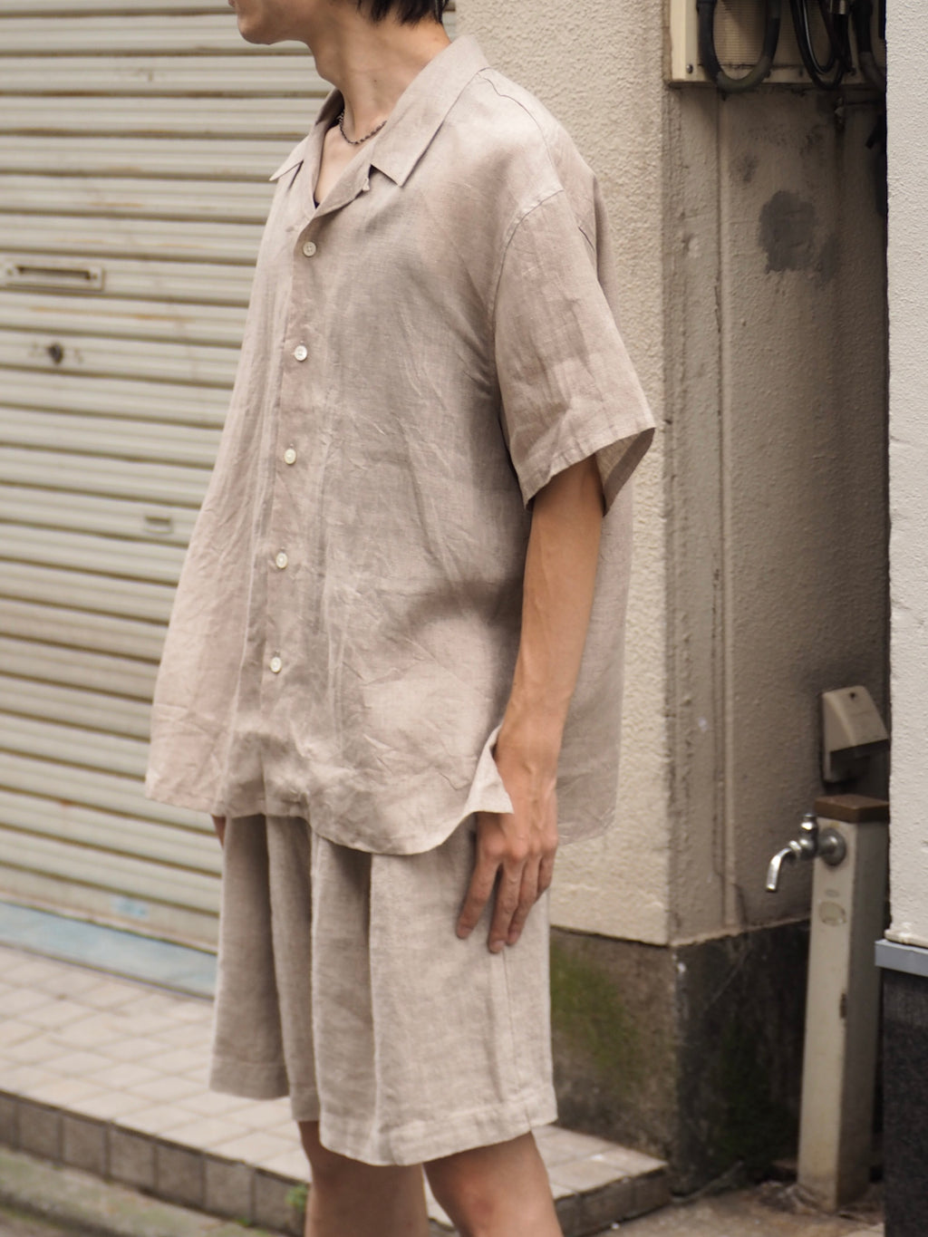 superNova. Aloha shirt - Linen / Natural