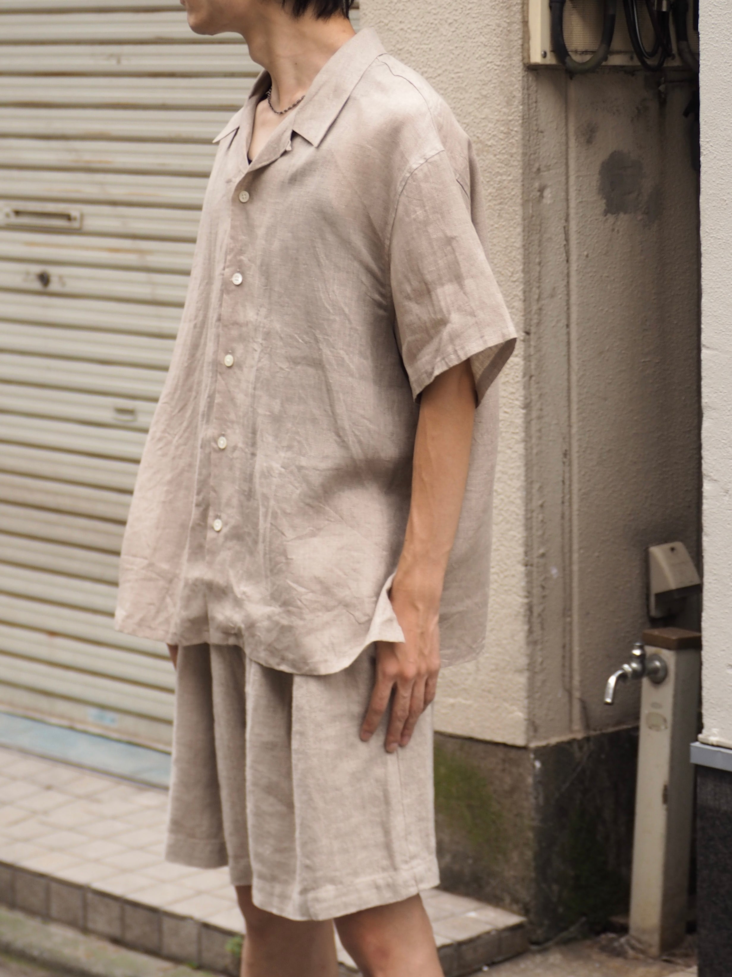 superNova. Aloha shirt - Linen / Natural