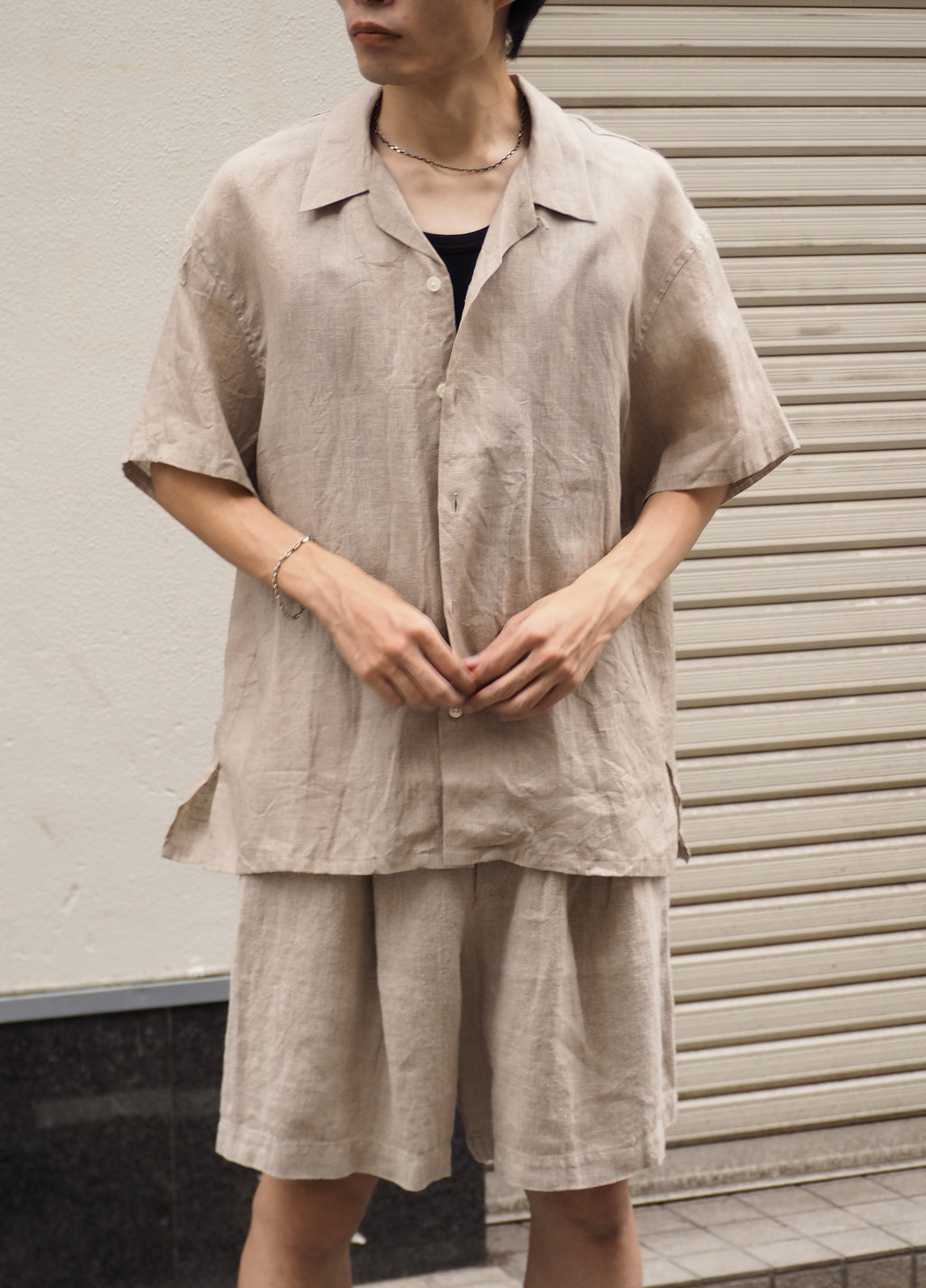 superNova. Aloha shirt - Linen / Natural