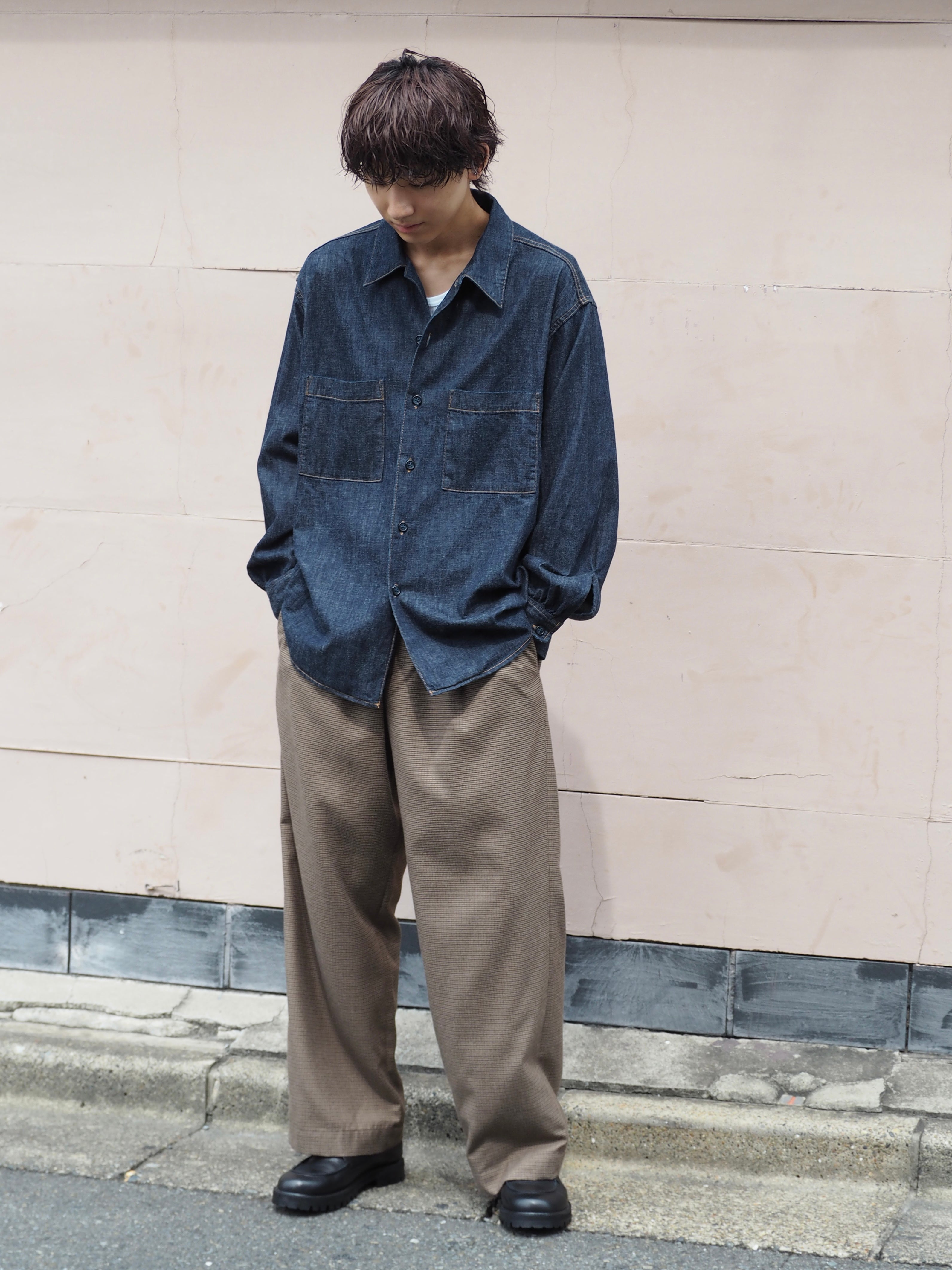 superNova. Wide easy pants - Gun club check / Brown