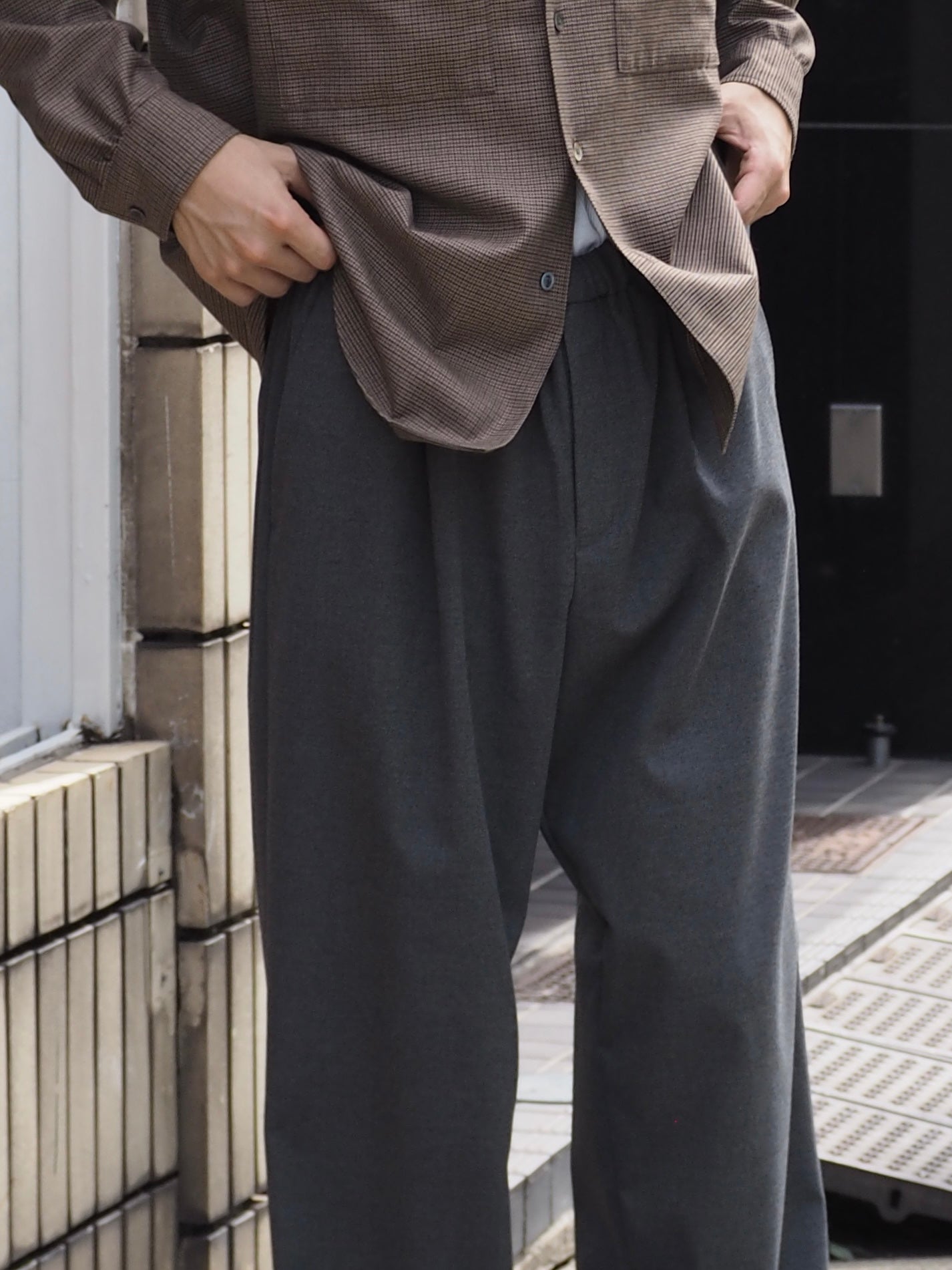 superNova. Wide easy pants - Solid / Gray