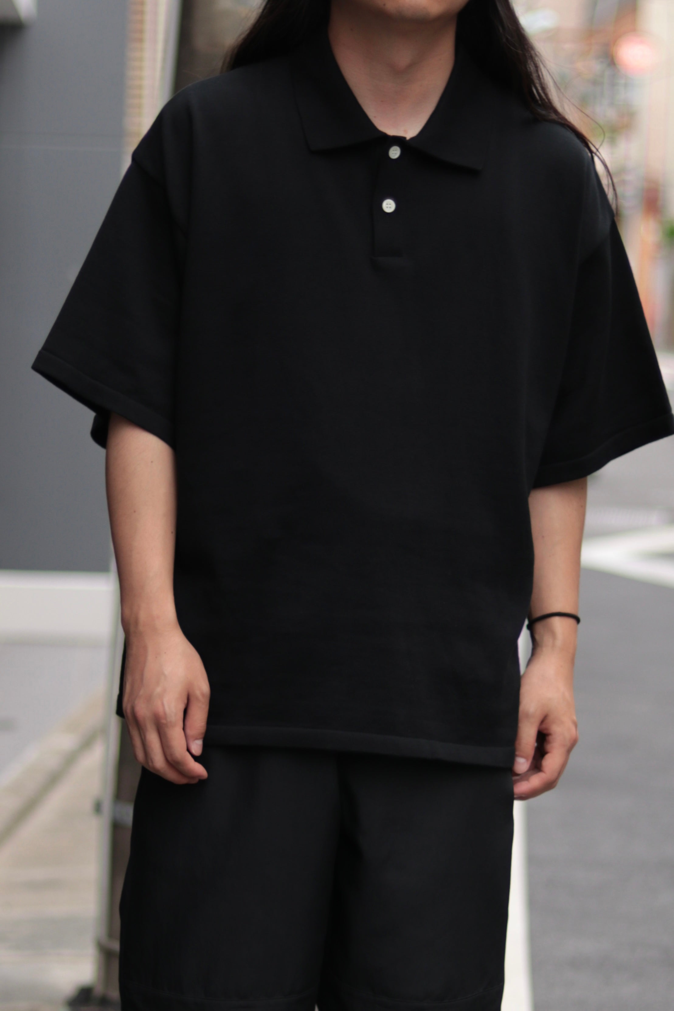 superNova. Big knit polo / Black