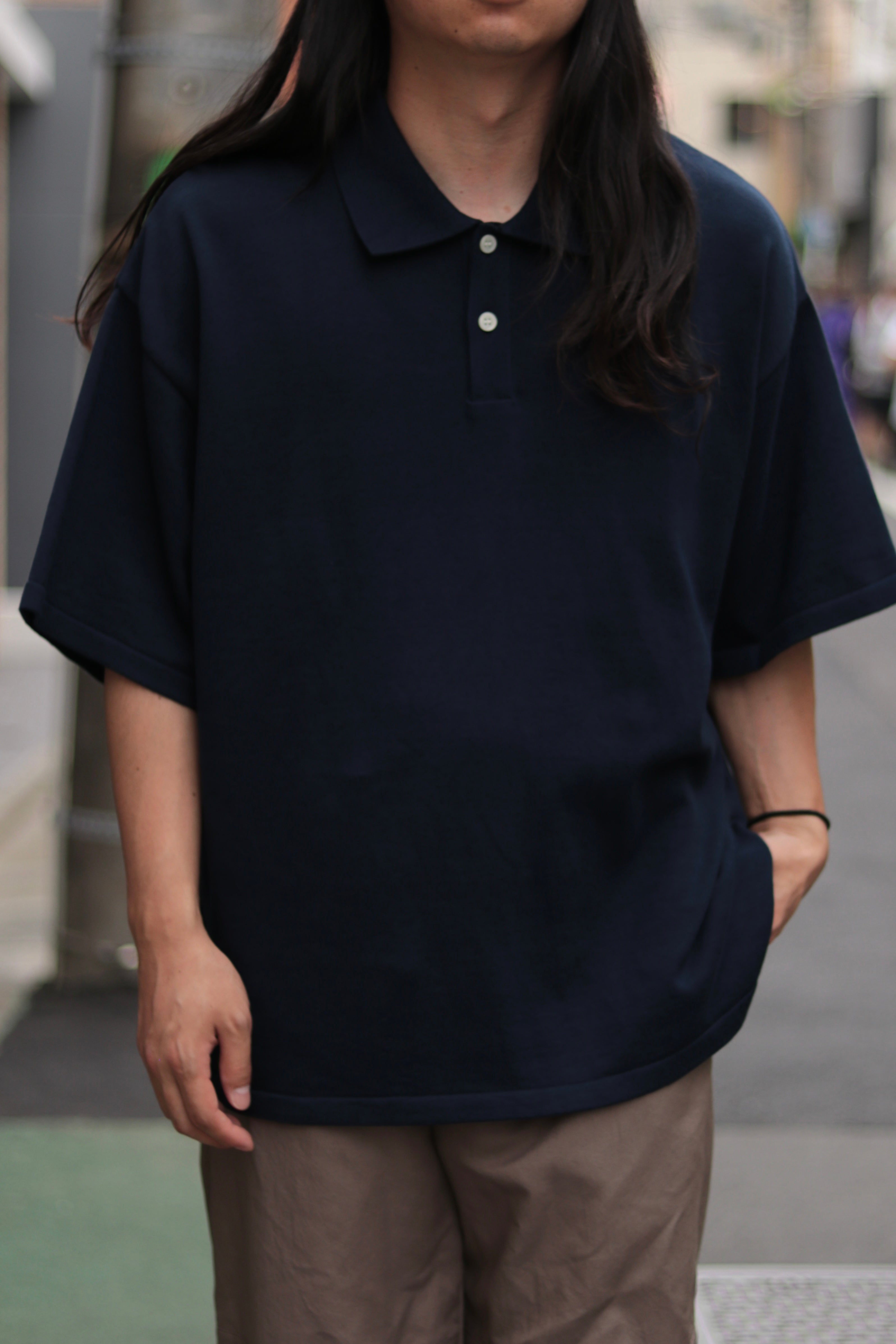 superNova. Big knit polo / Navy